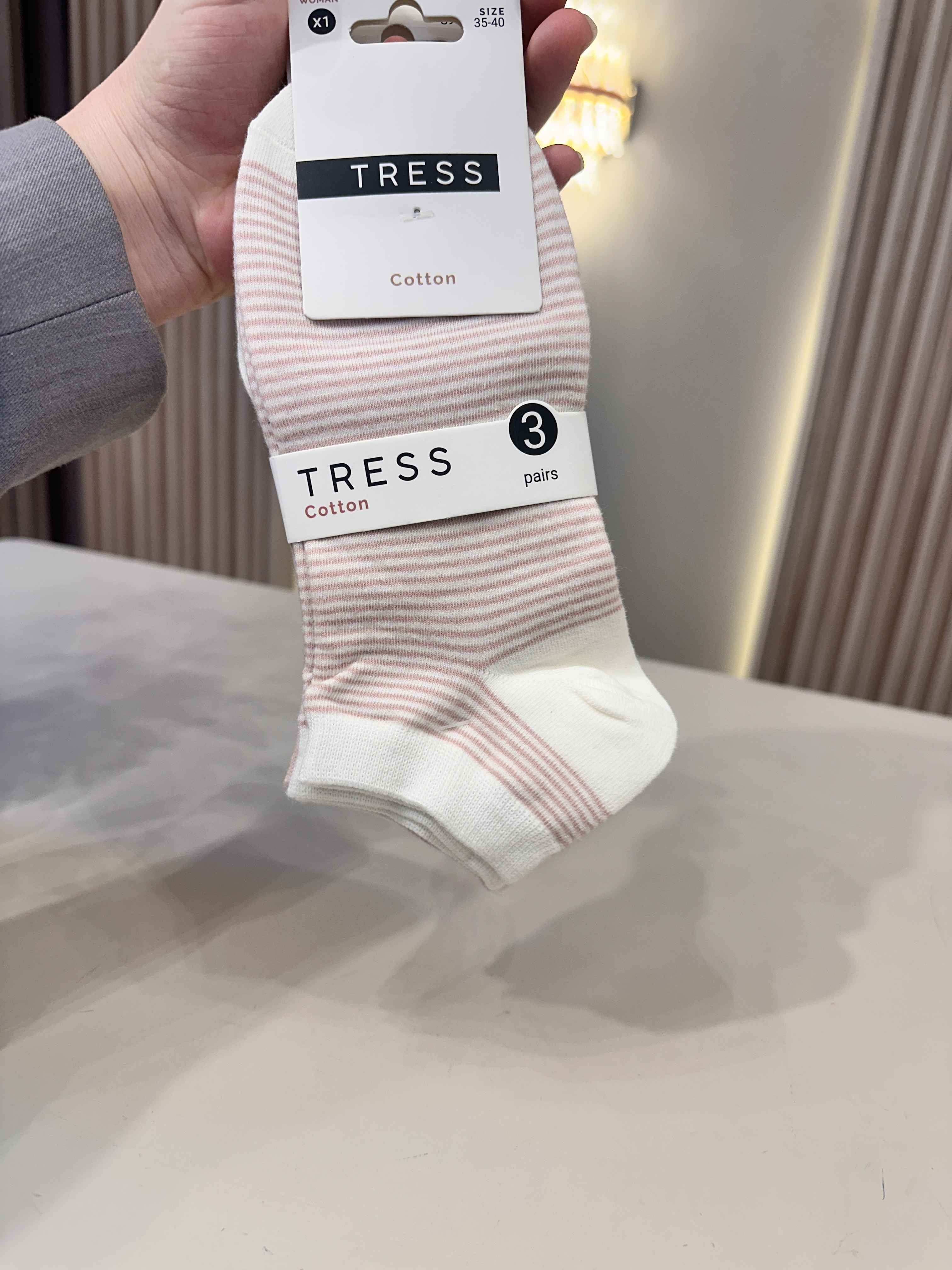 Chaussettes Tress rose