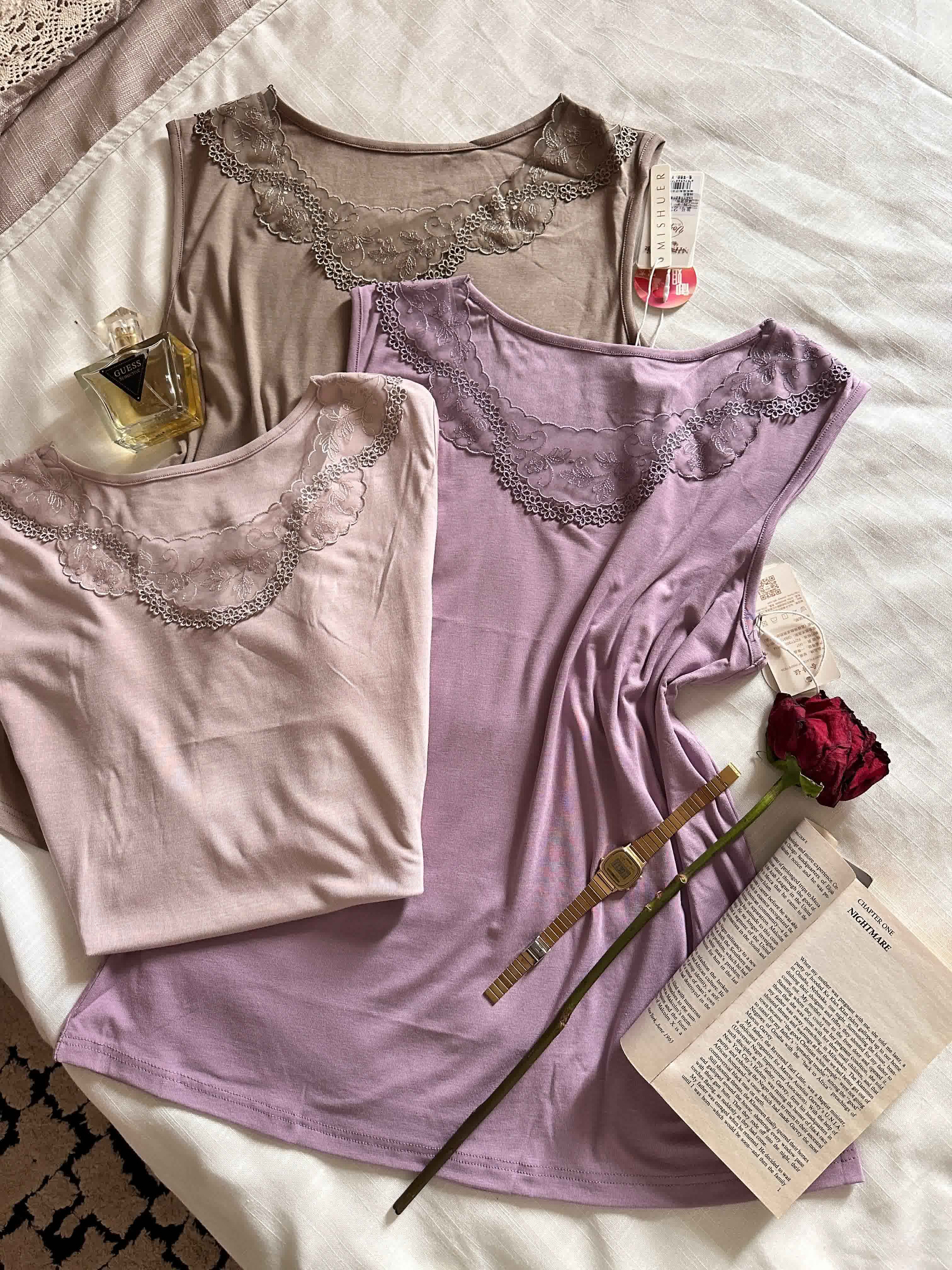 debardeur gueppure tul 