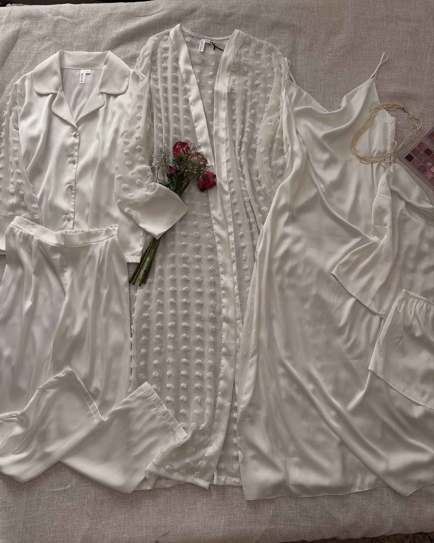 6pcs pack bridal longue 