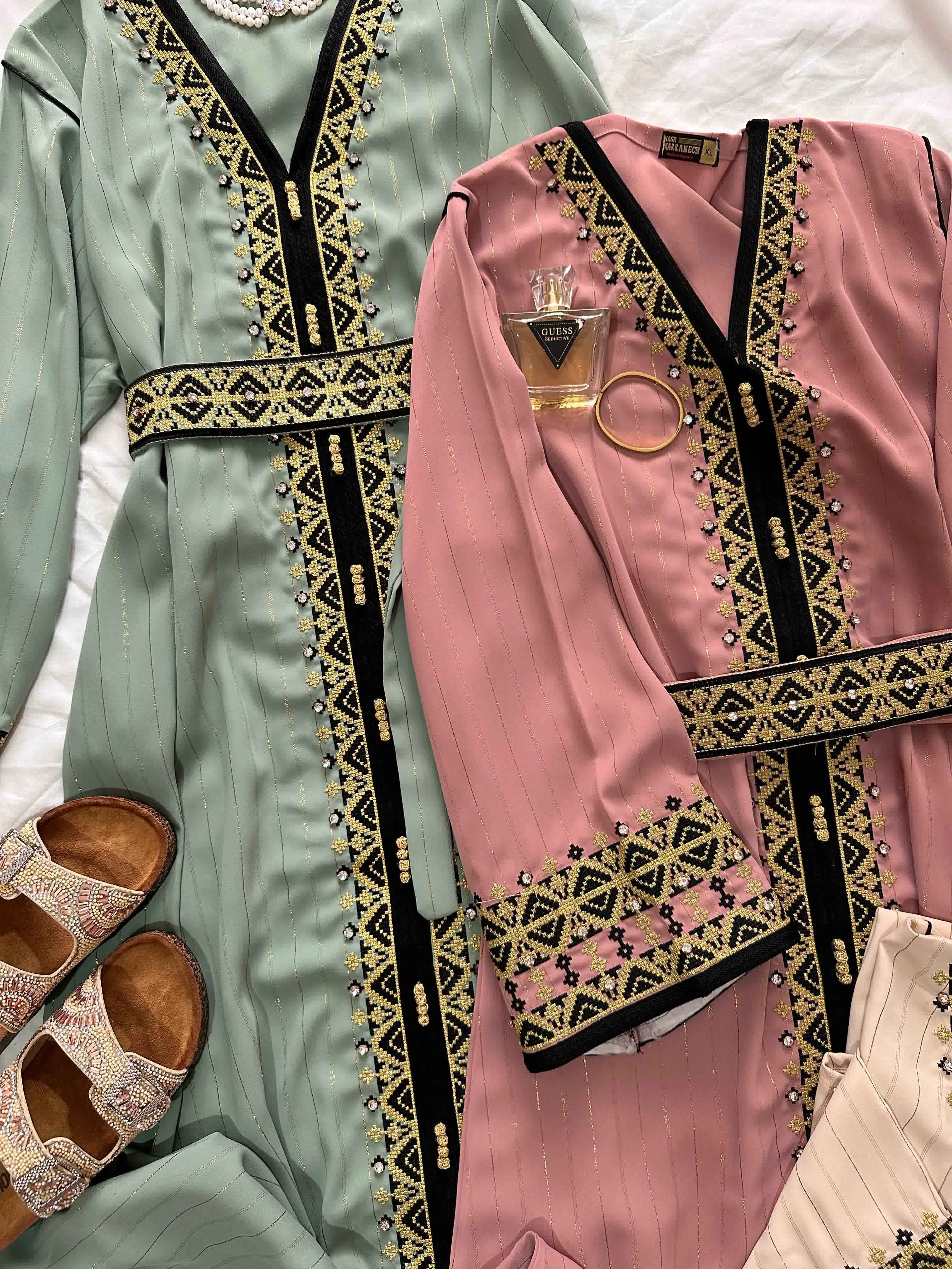 Caftan Kasr broderie noir 