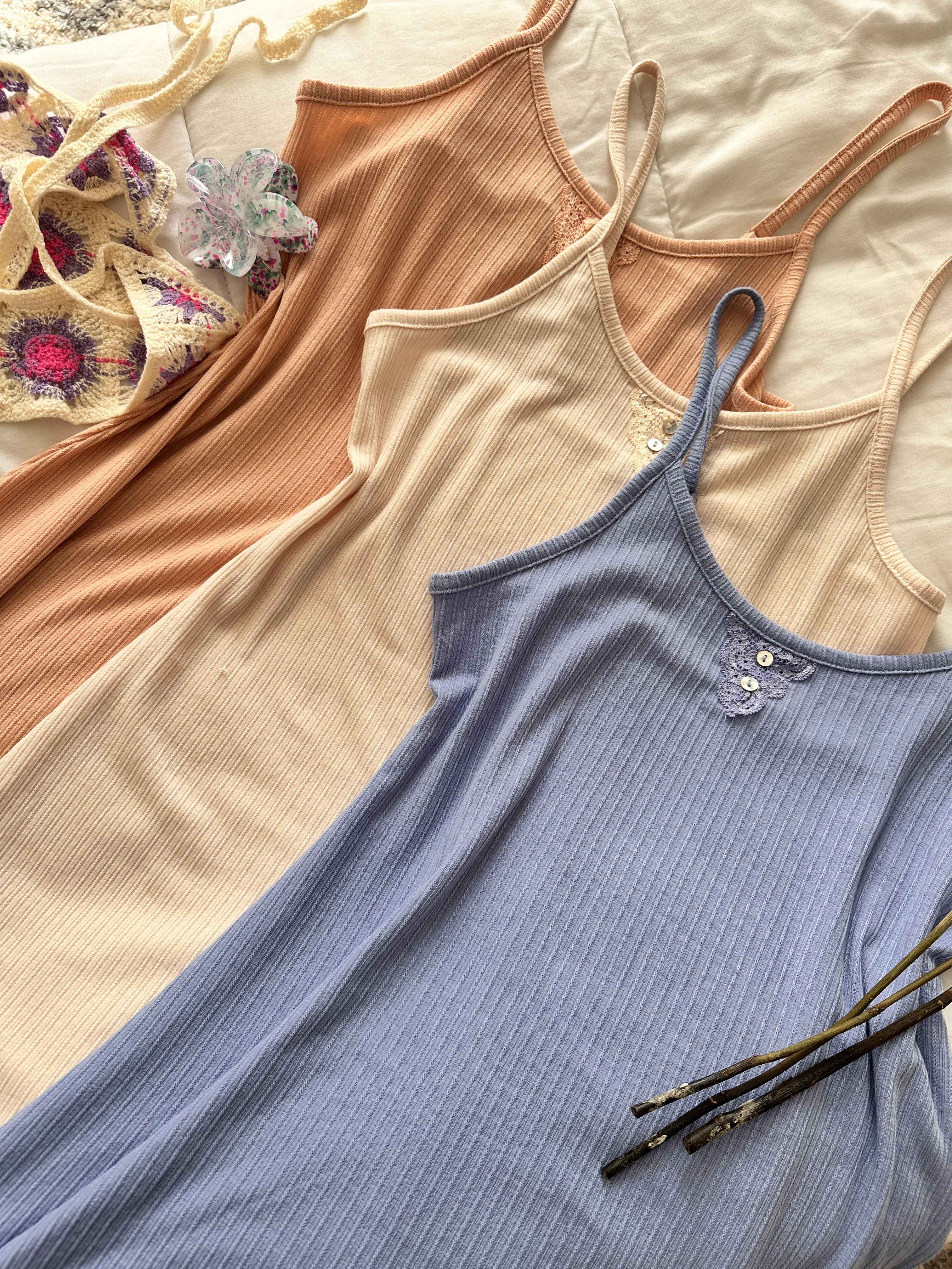 robe tress bretelle uni 