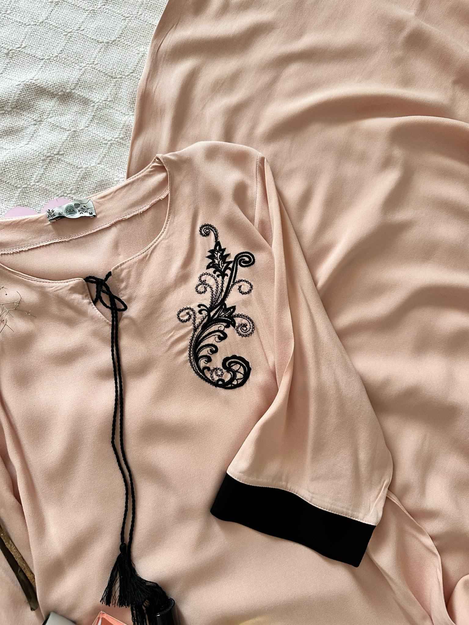 robe dika noir*beige longue 