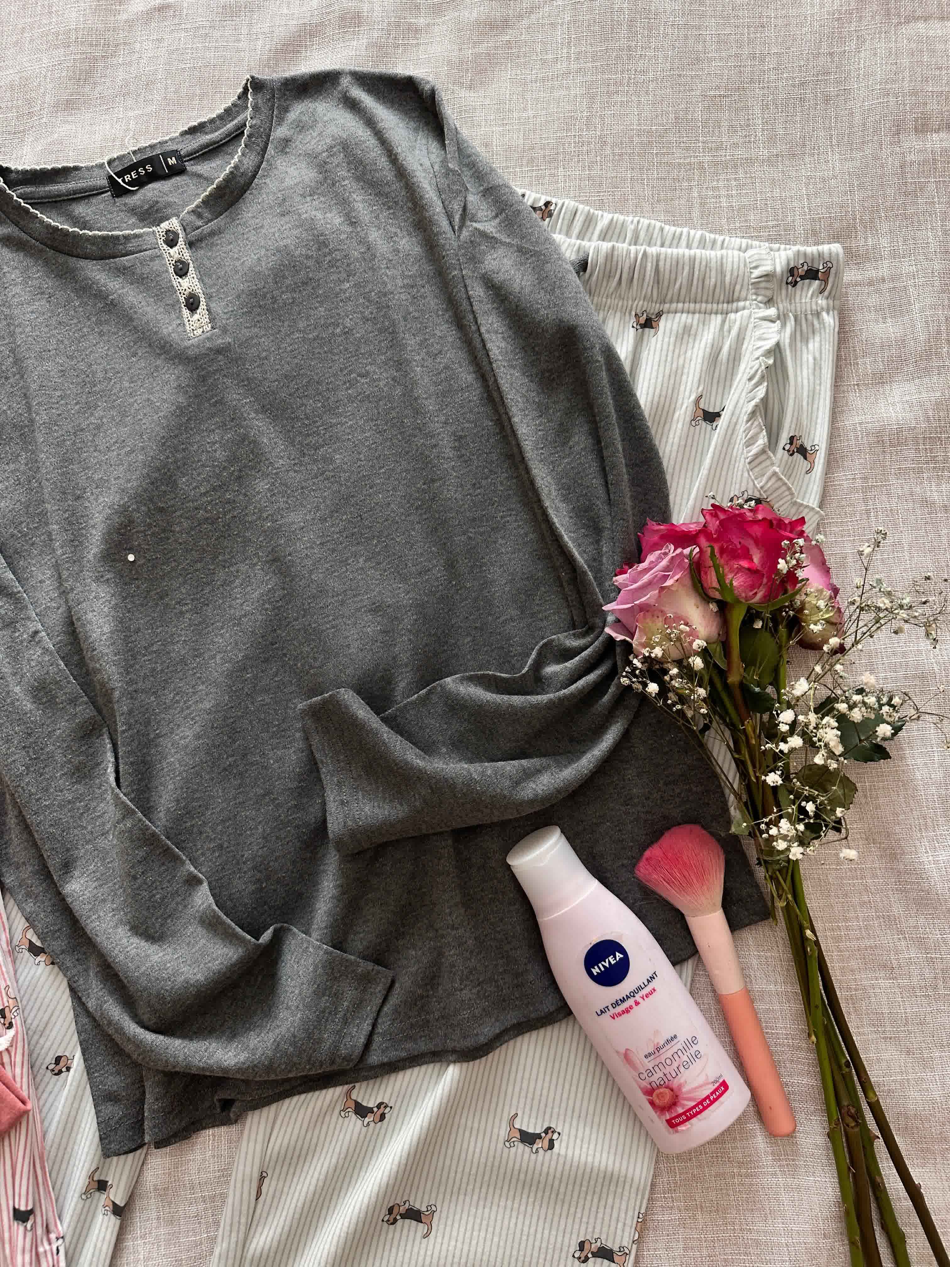 Pyjama tress coton pantalon rayonné 