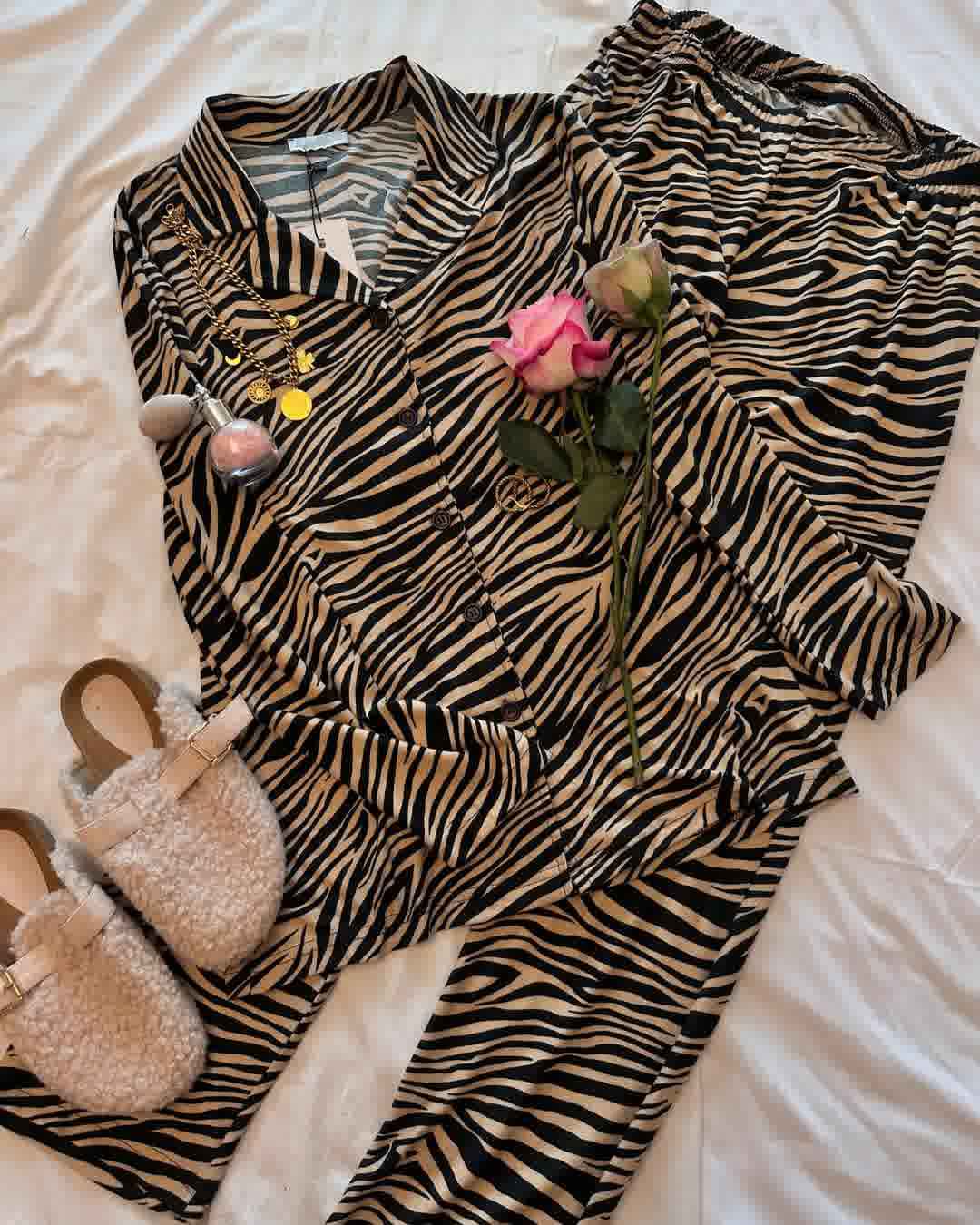 pyjama pijapia zebra beige 