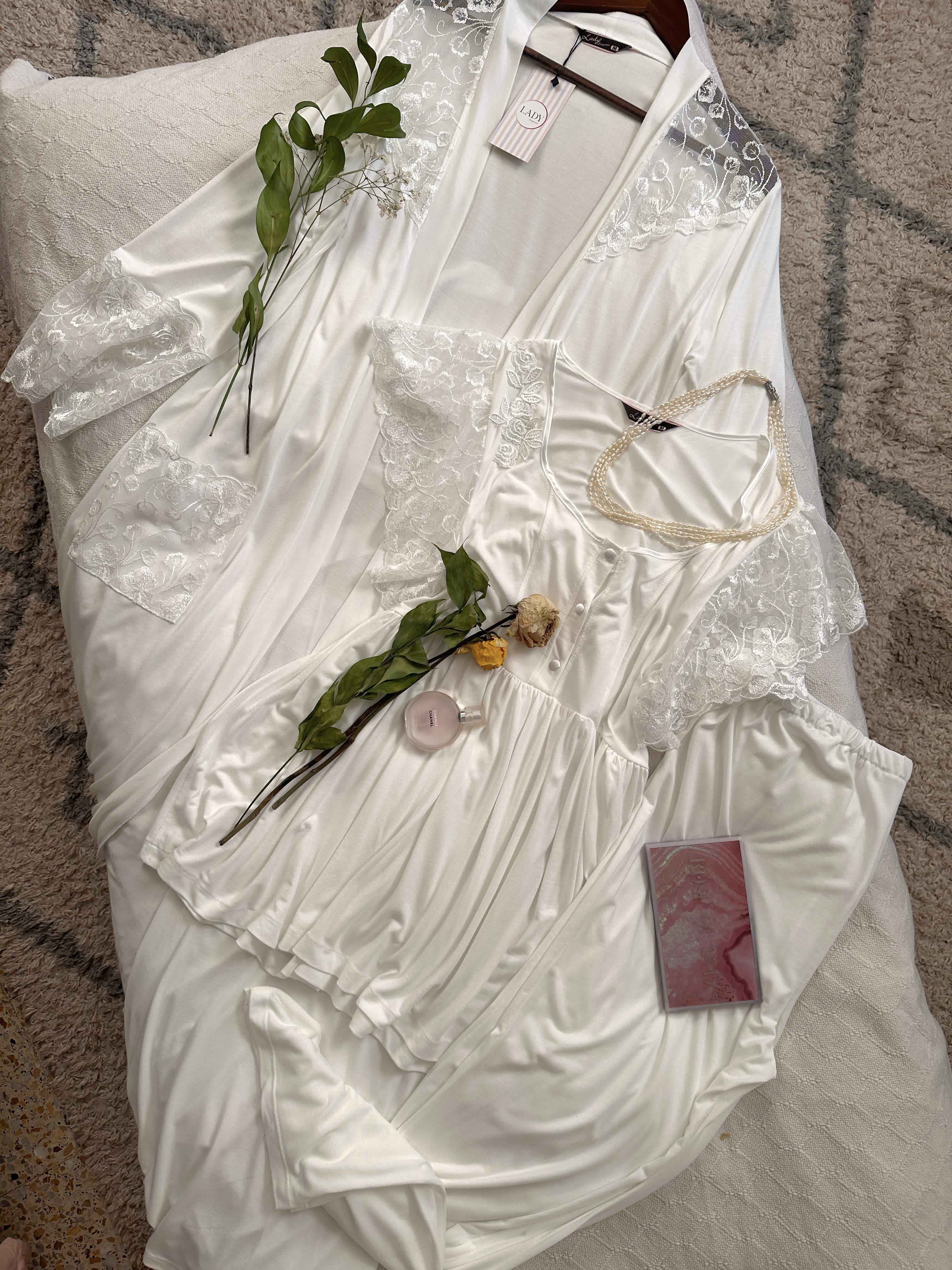 3 piéces enciente Lady transparent 