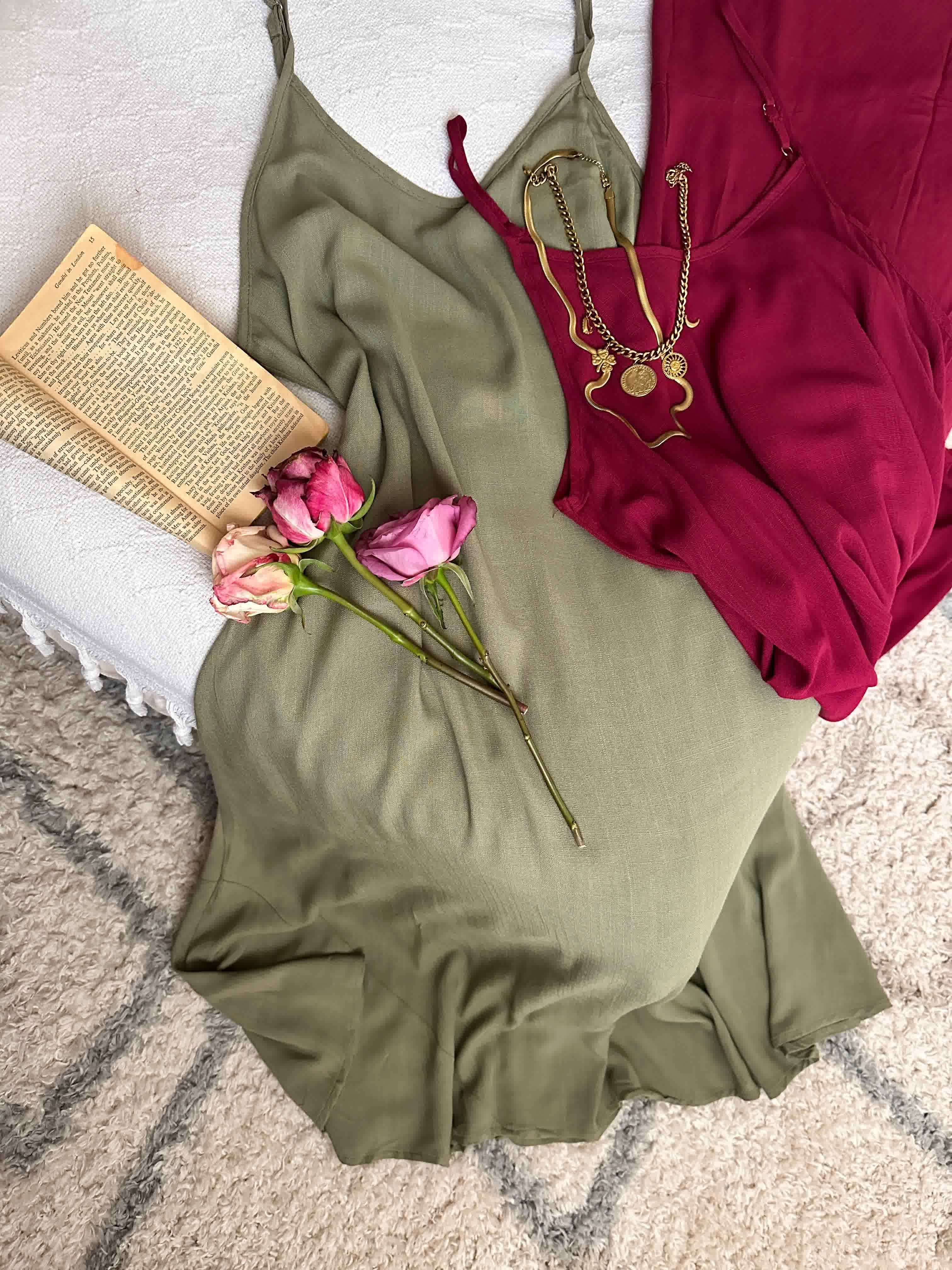 Robe Lin a bretelle 