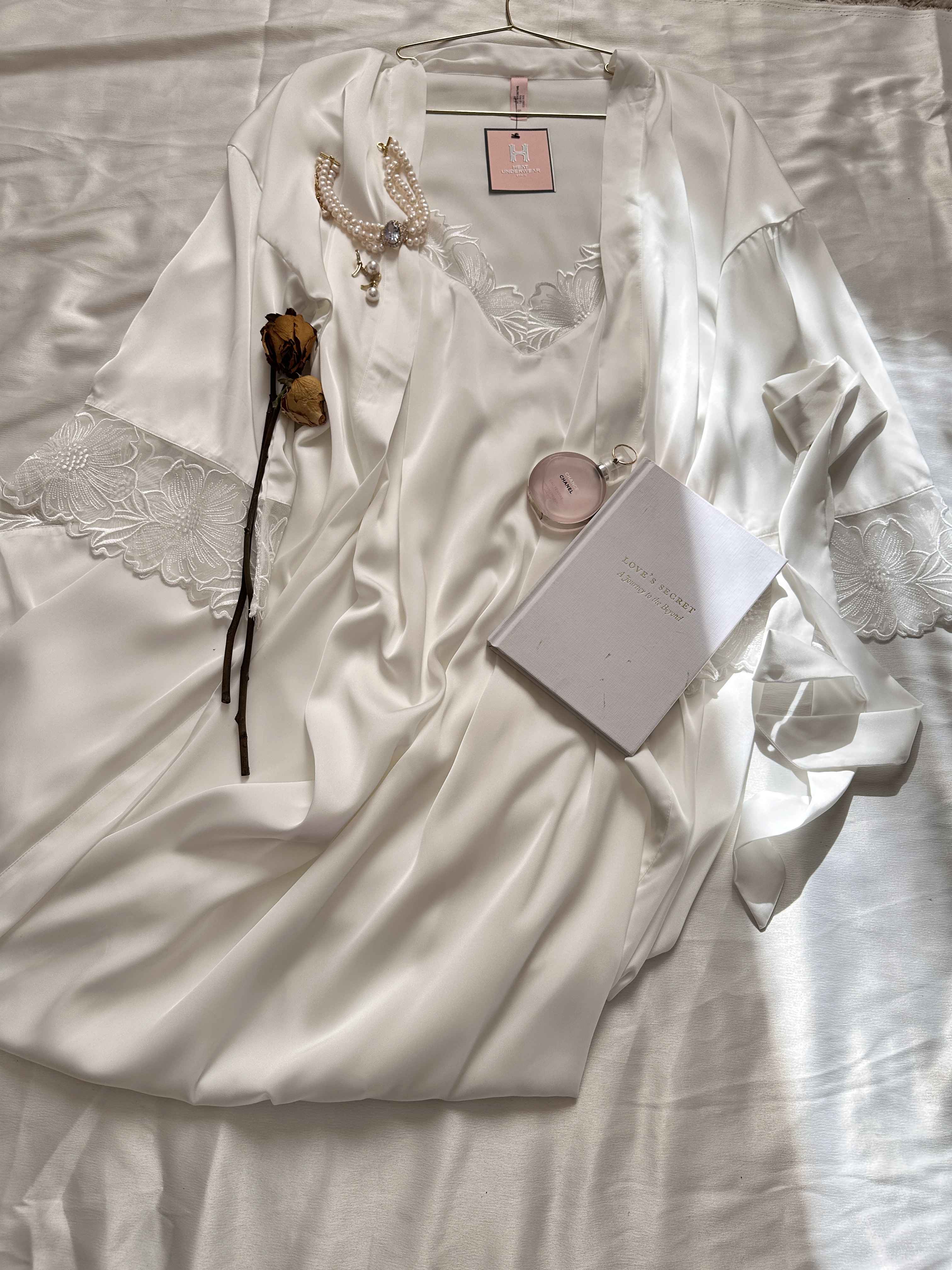 deshabillé H longue fleur 