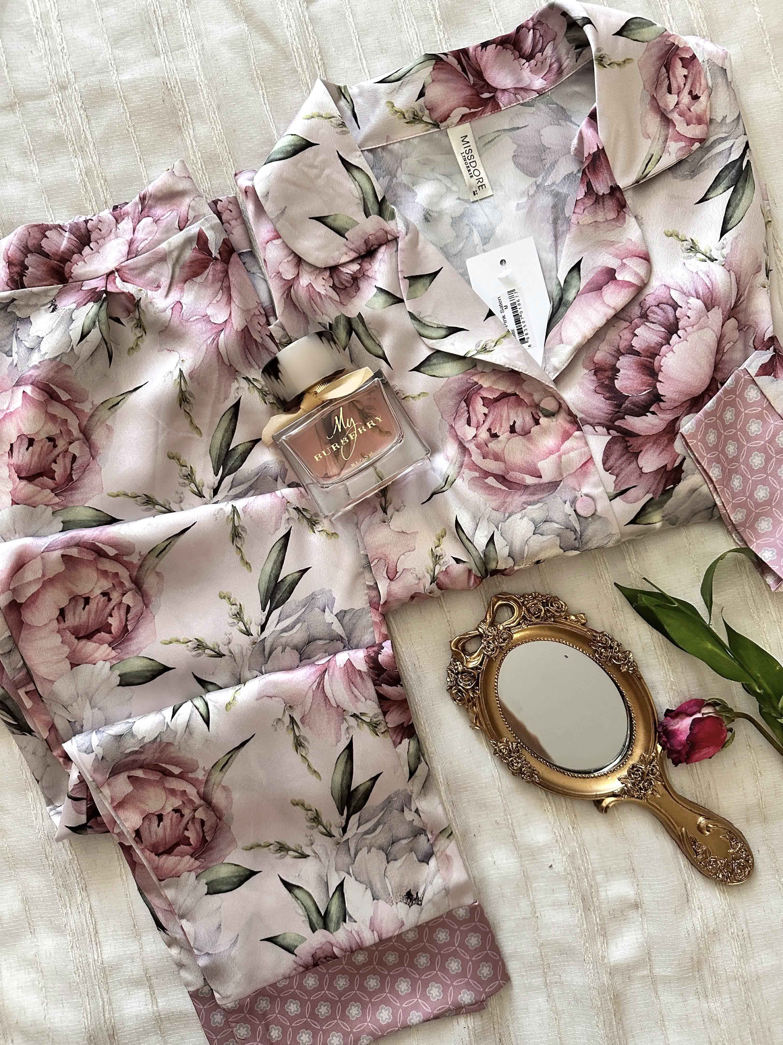 Pyjama MD rose satin 