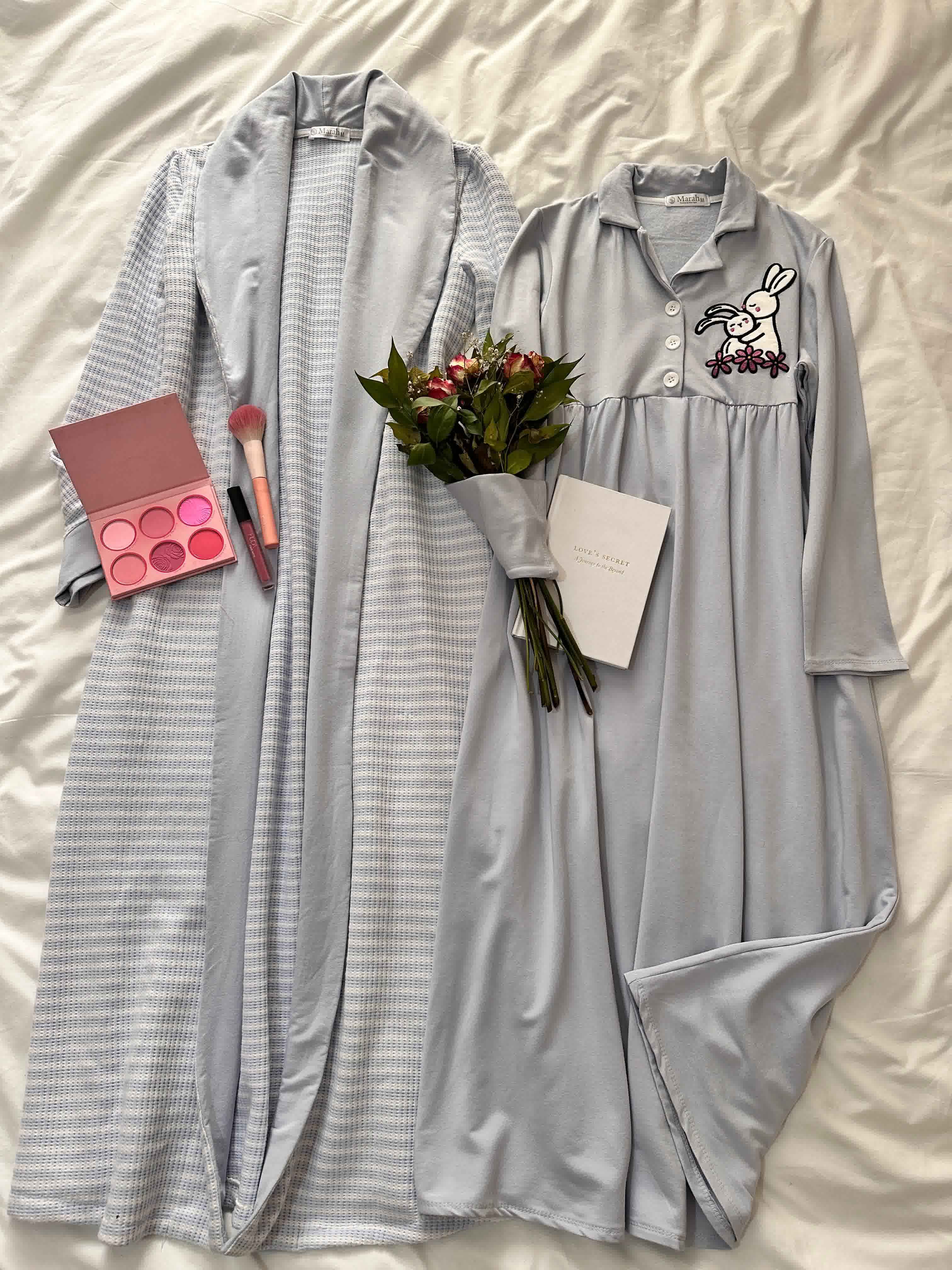 deshabillé marah enciente bunny bleu