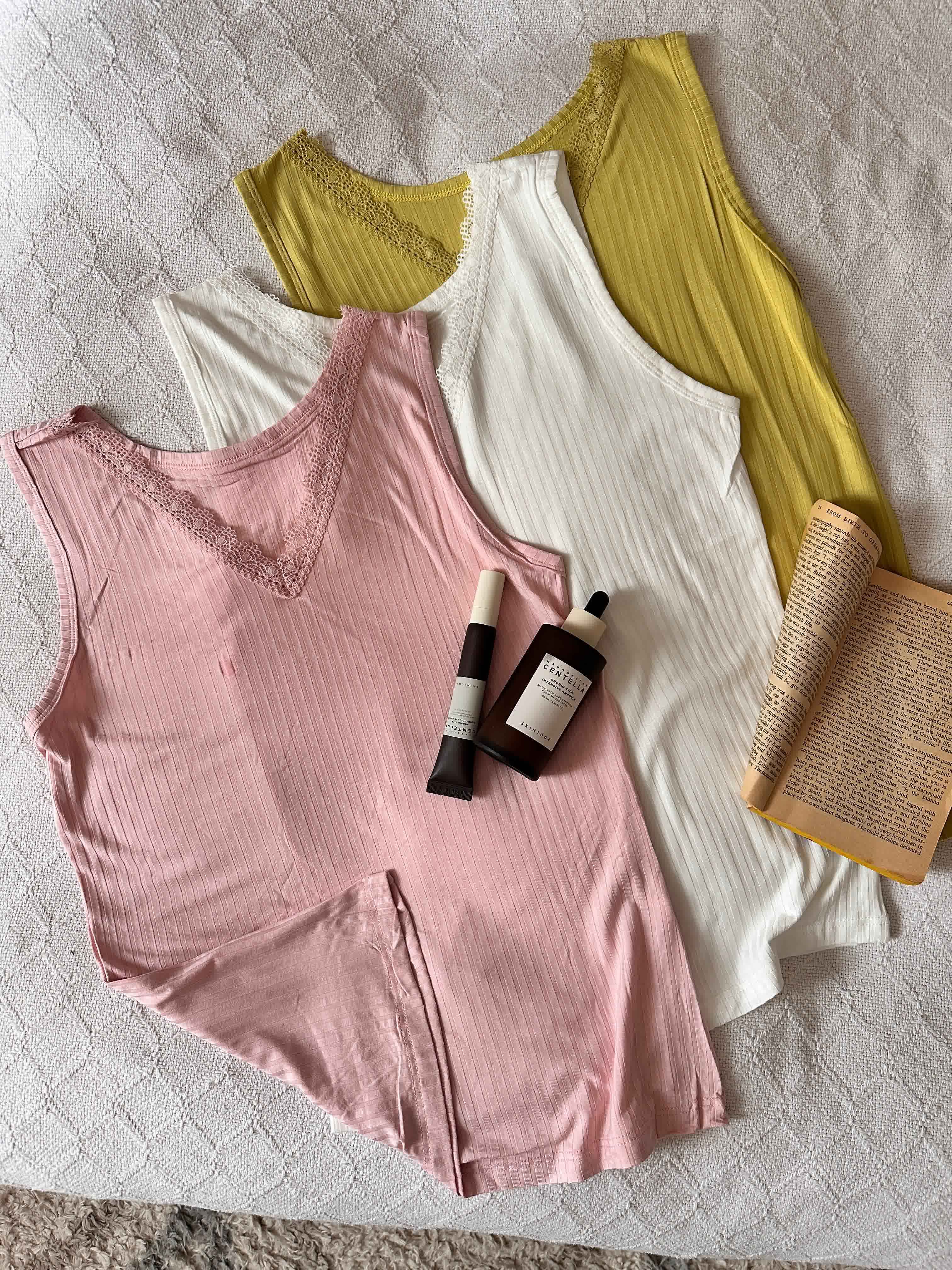 debardeur V dentelle 