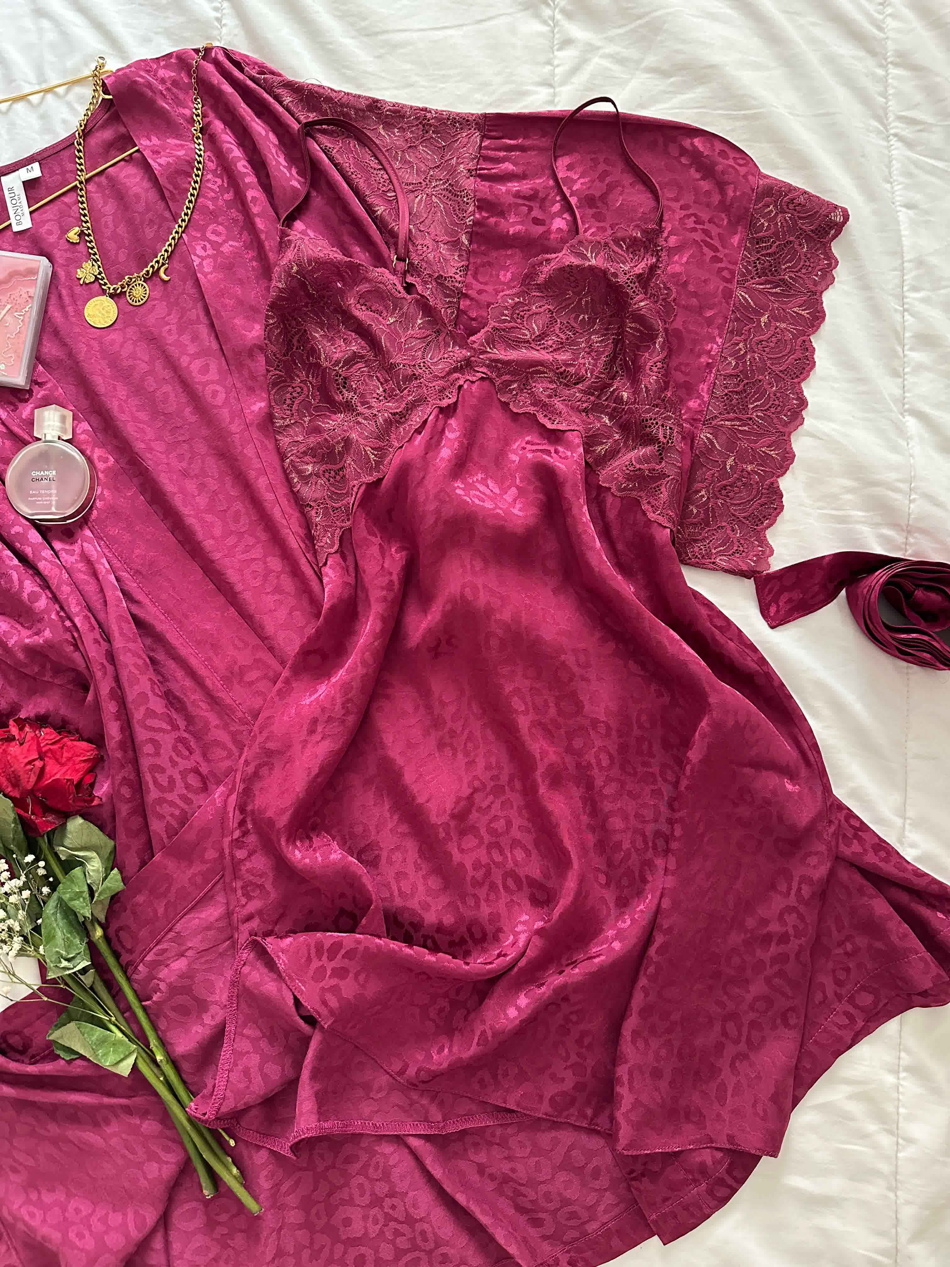 Deshabillé Bonjour violet 