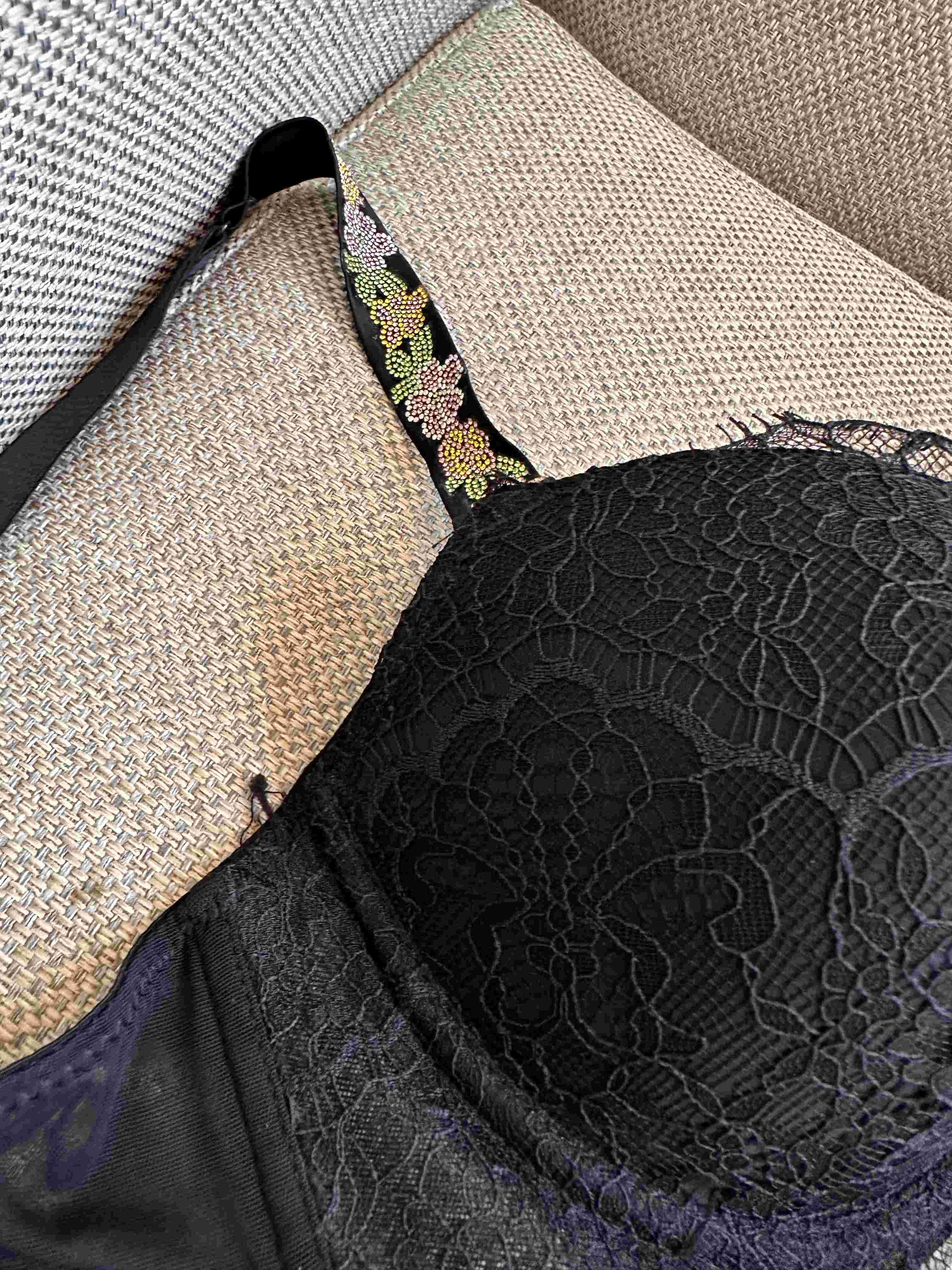 2pcs H bretelle fleur 