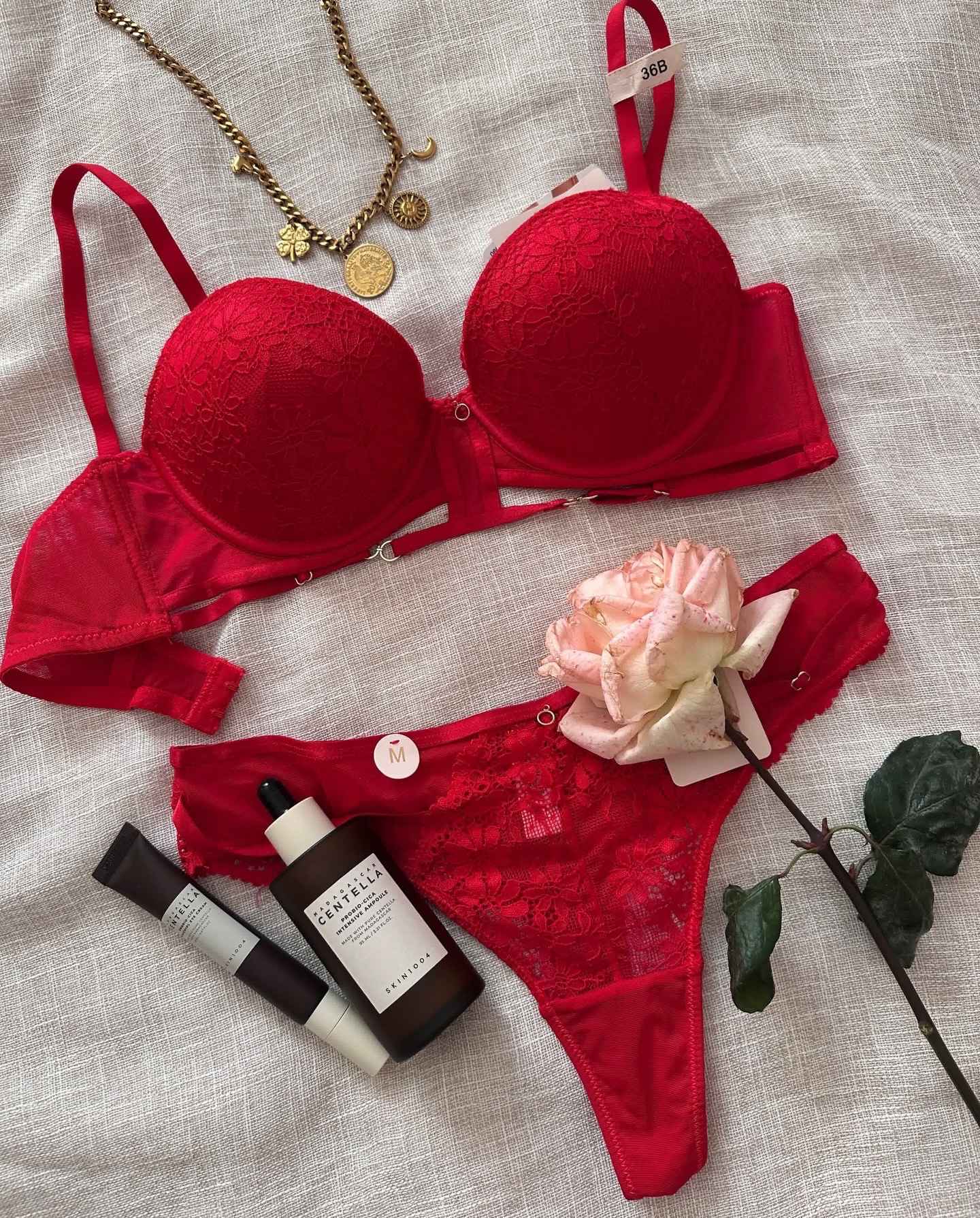 Lingerie 2pcs dentelle 90 