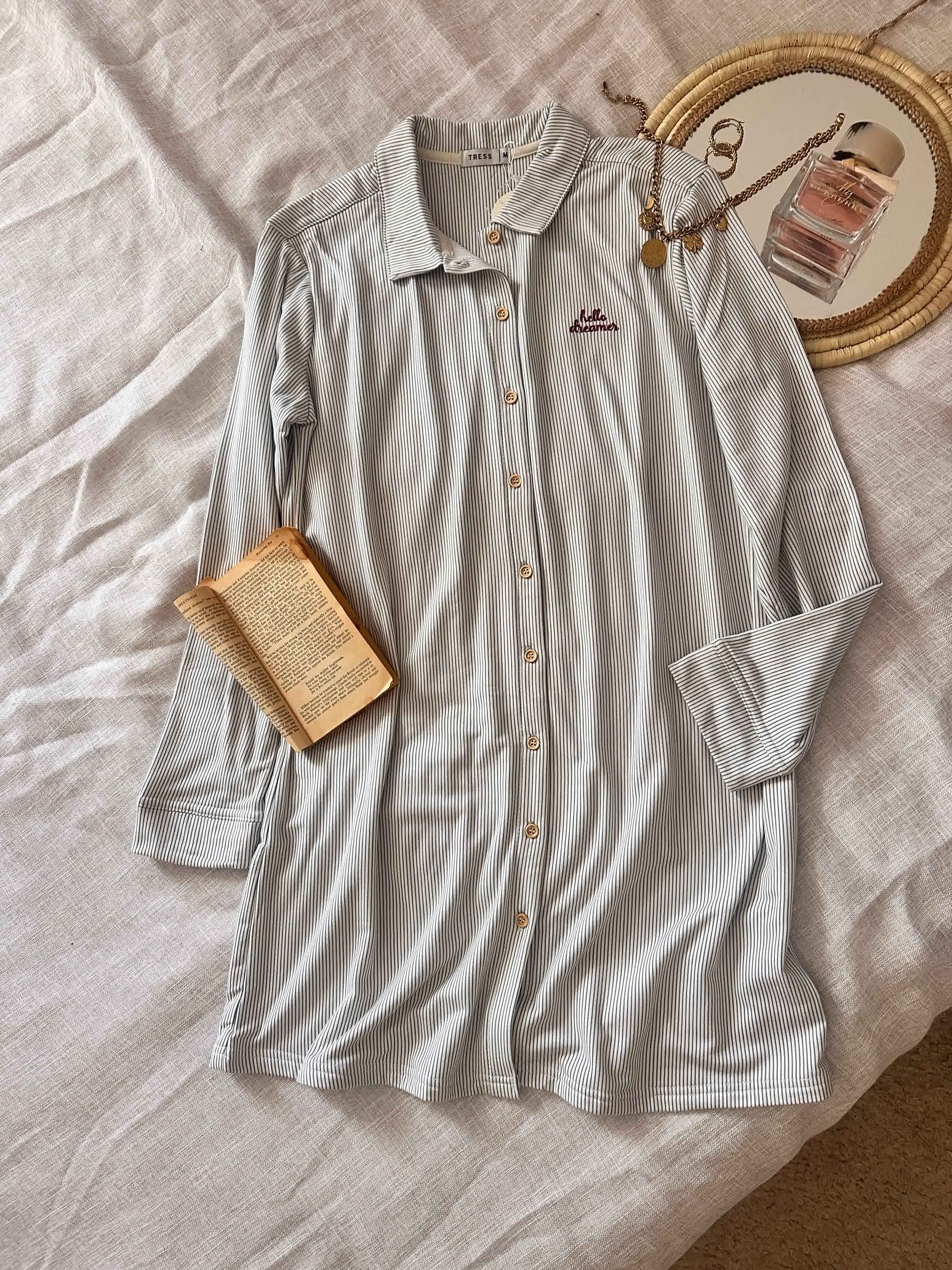 Robe tress rayonnée 