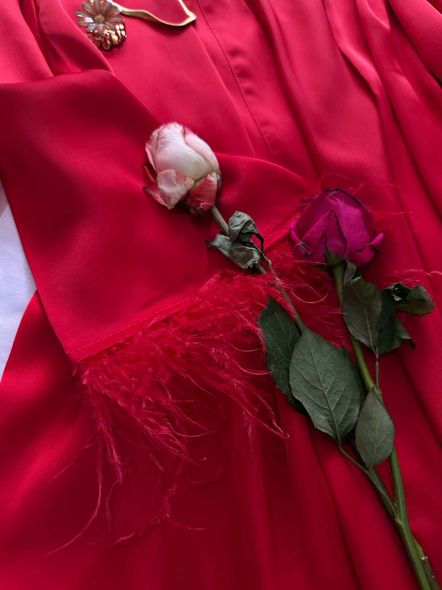 kimono caresse fourrure court 