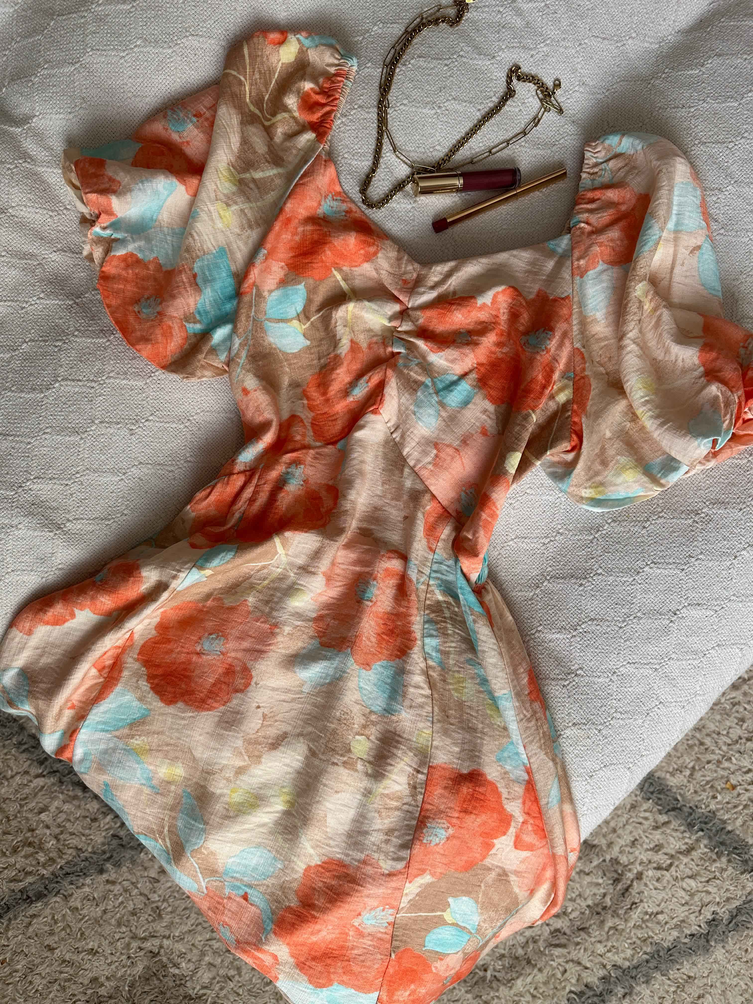 Robe manches gonflées 