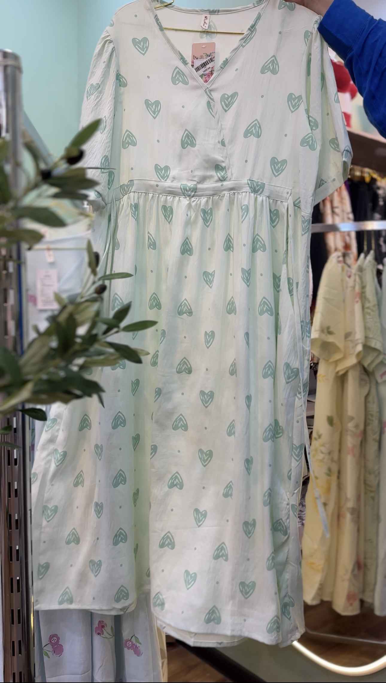 robe crepe de coton cache coeur 