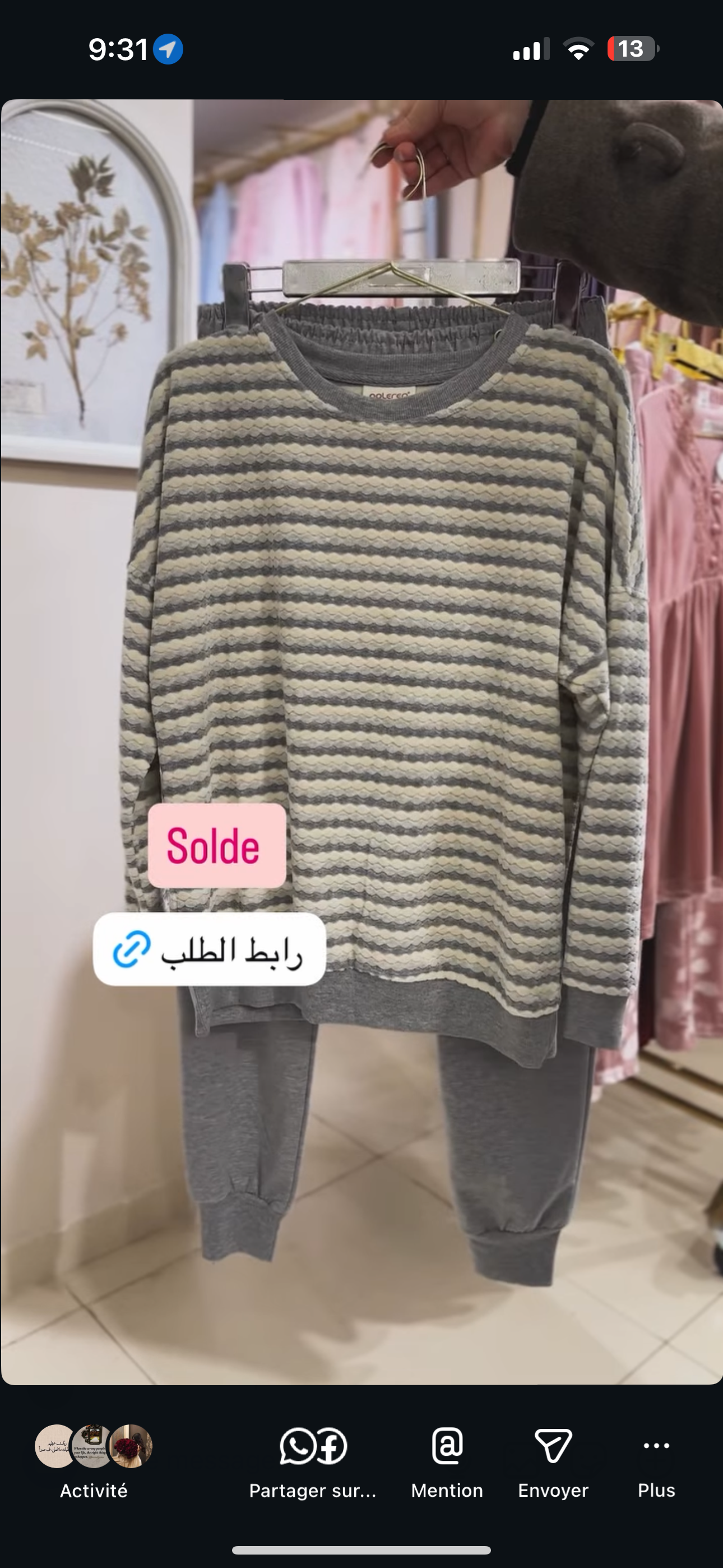 jogging poleren gris rayonne