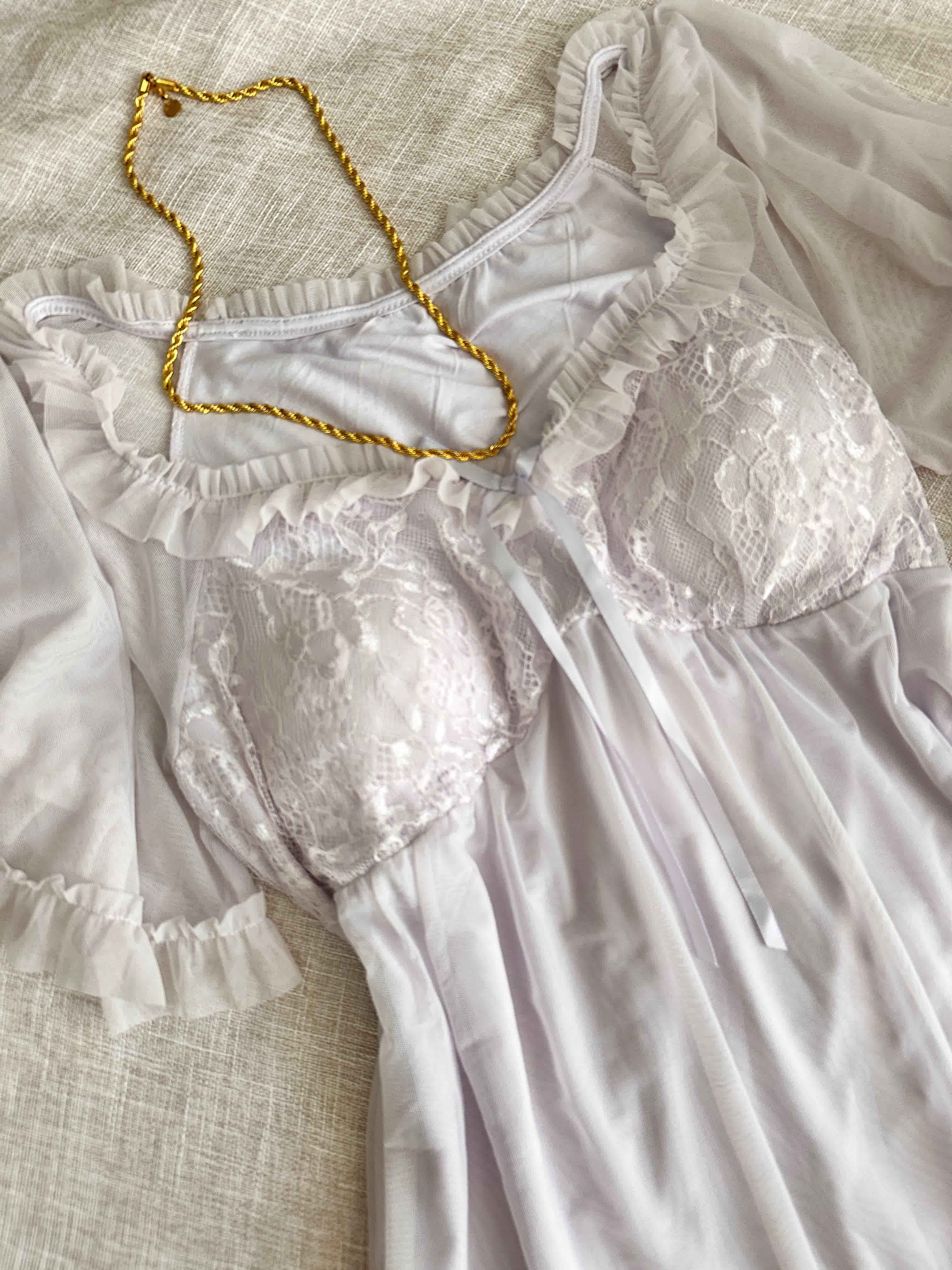 Robe vintage tul/dentelle 