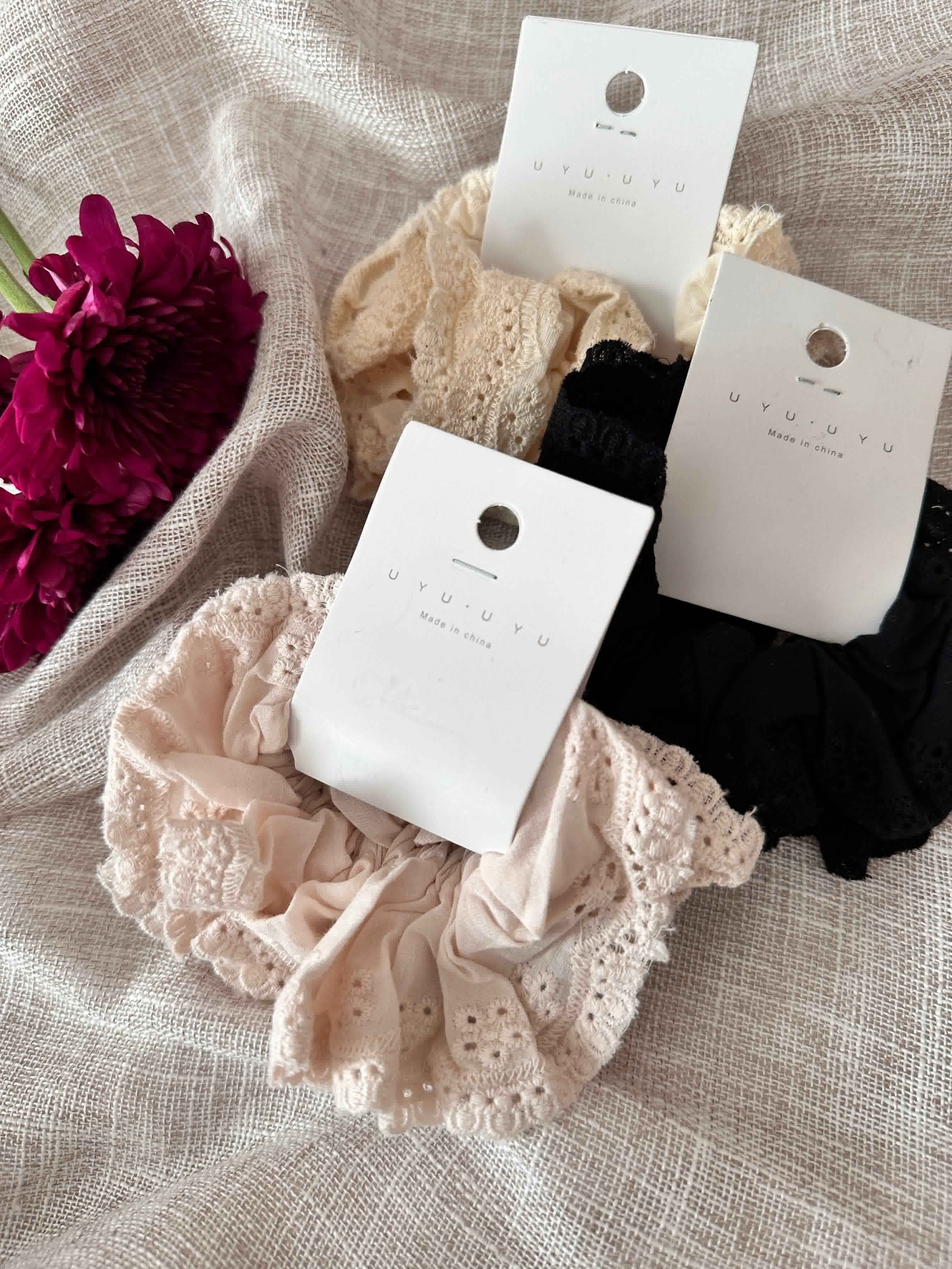 Bandeau dentelle anglaise