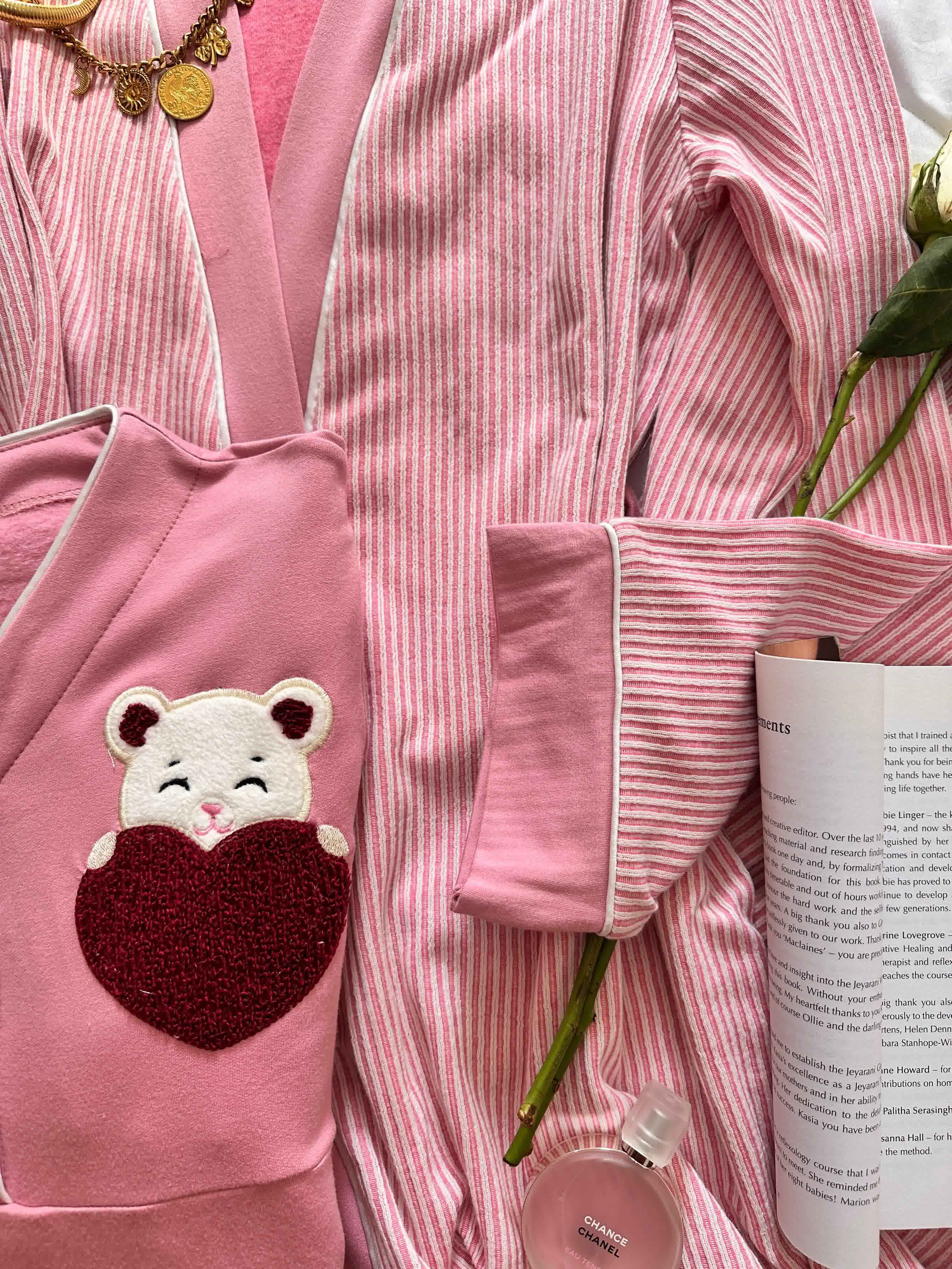 deshabillé marah rose et bleu femme enceinte 