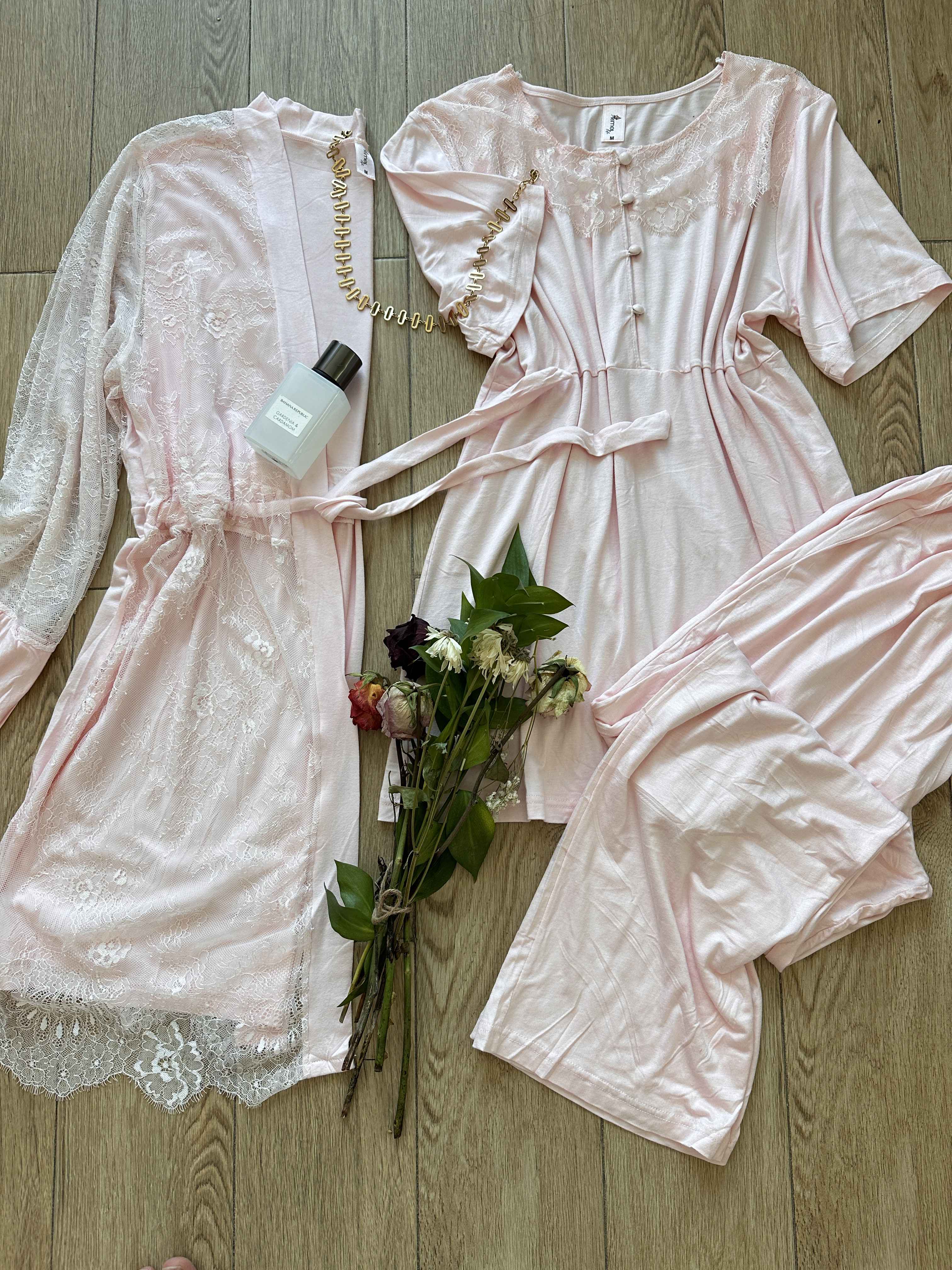 3pcs rose enceinte 60 