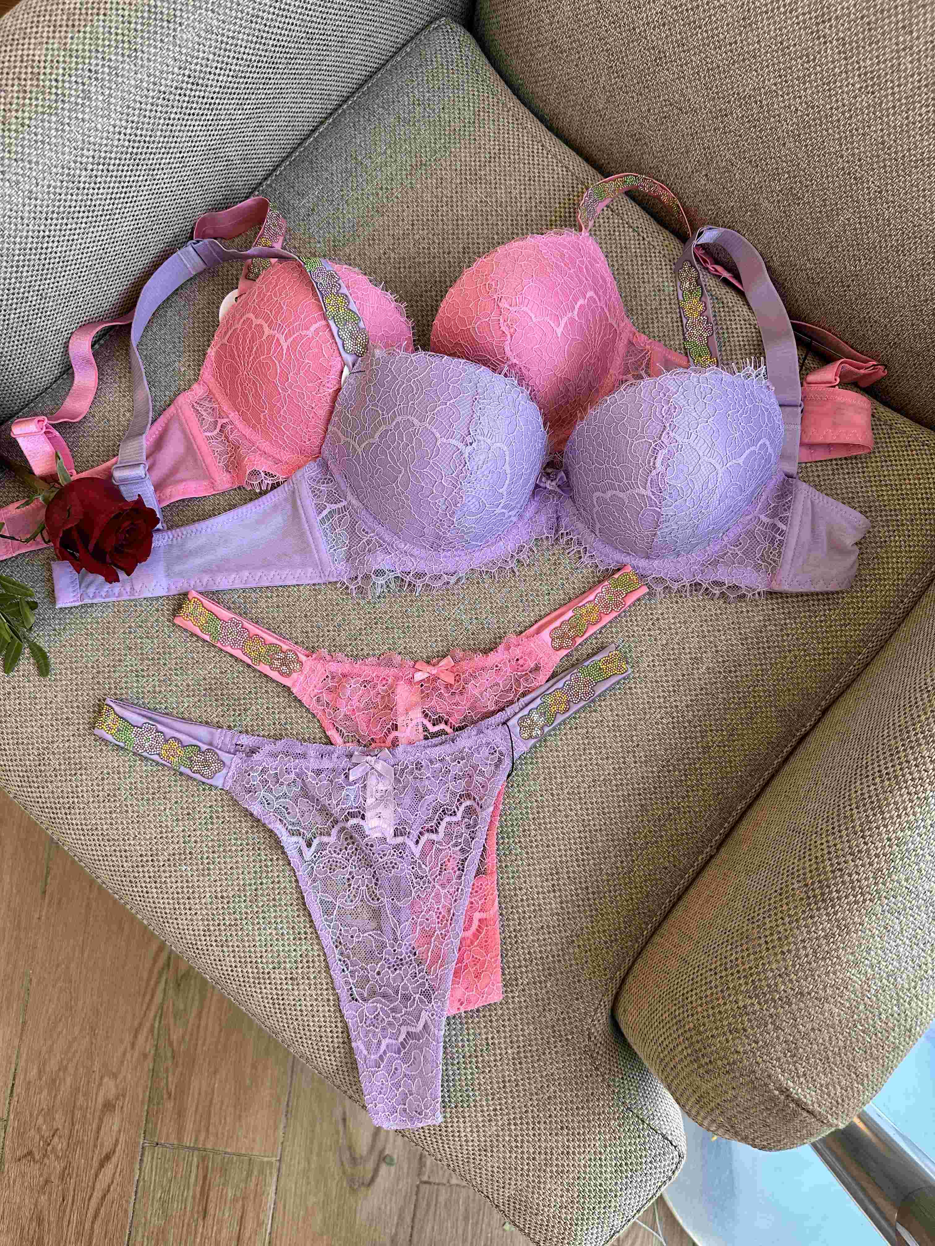 2pcs H bretelle fleur