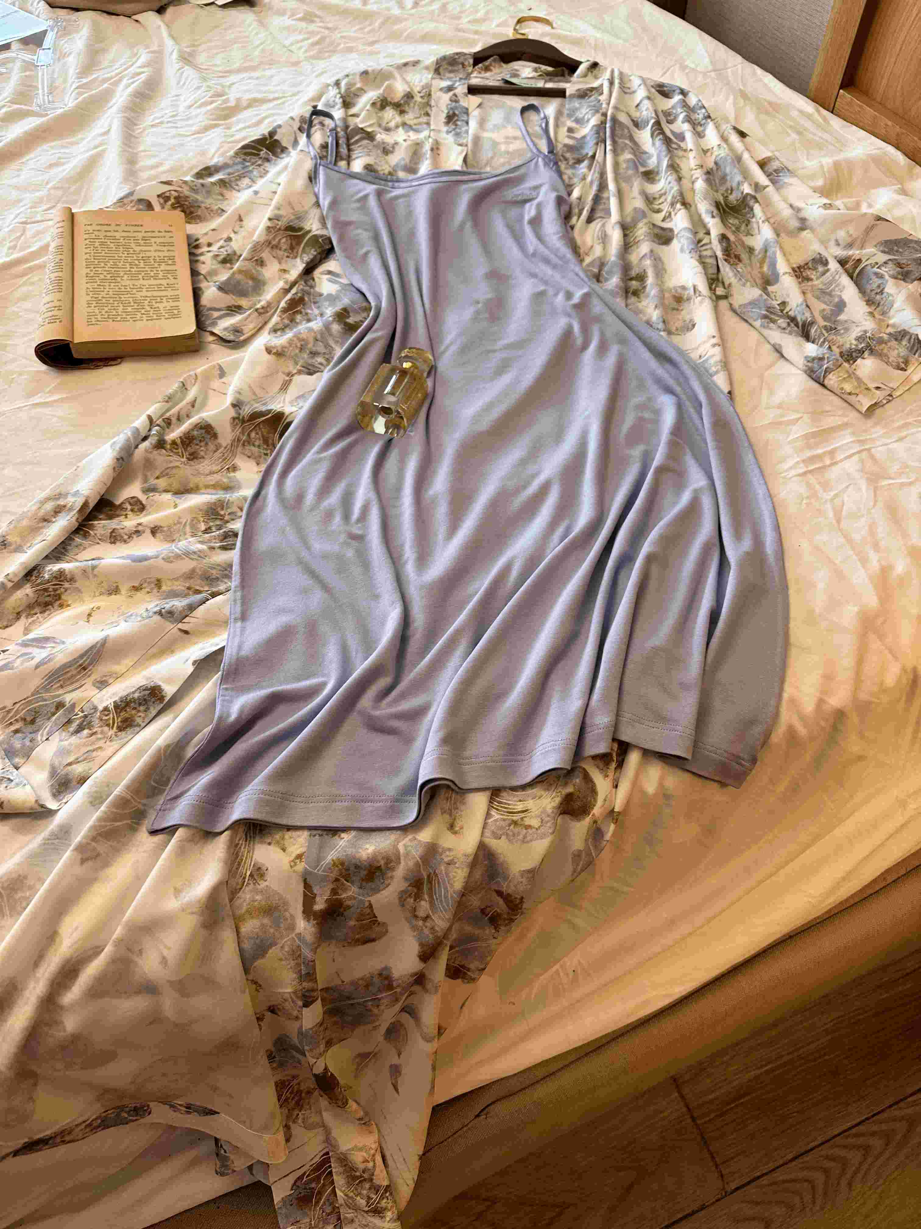 deshabillé catherines KM fleurs violet