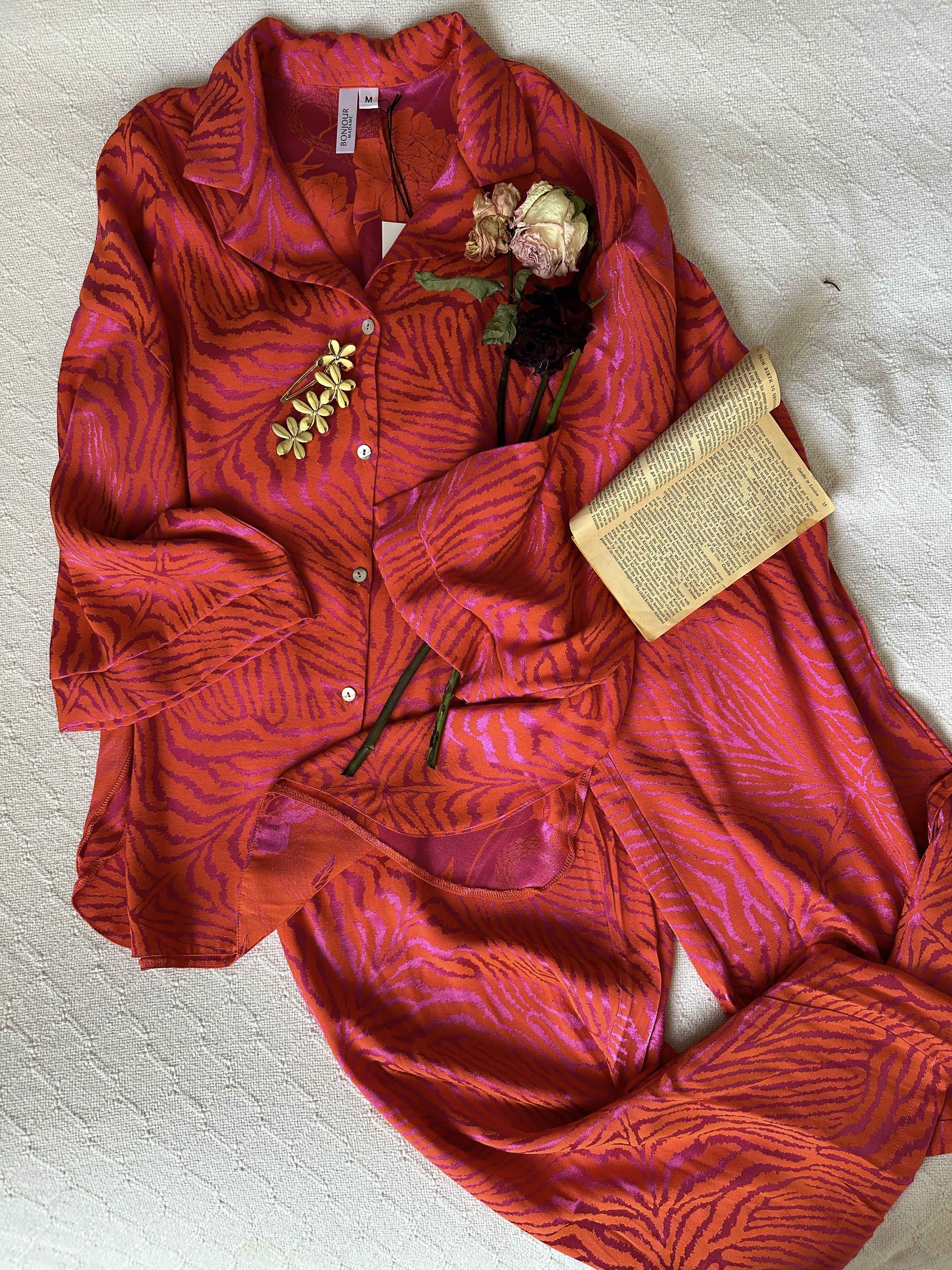 Homewear bonjour orange/rose