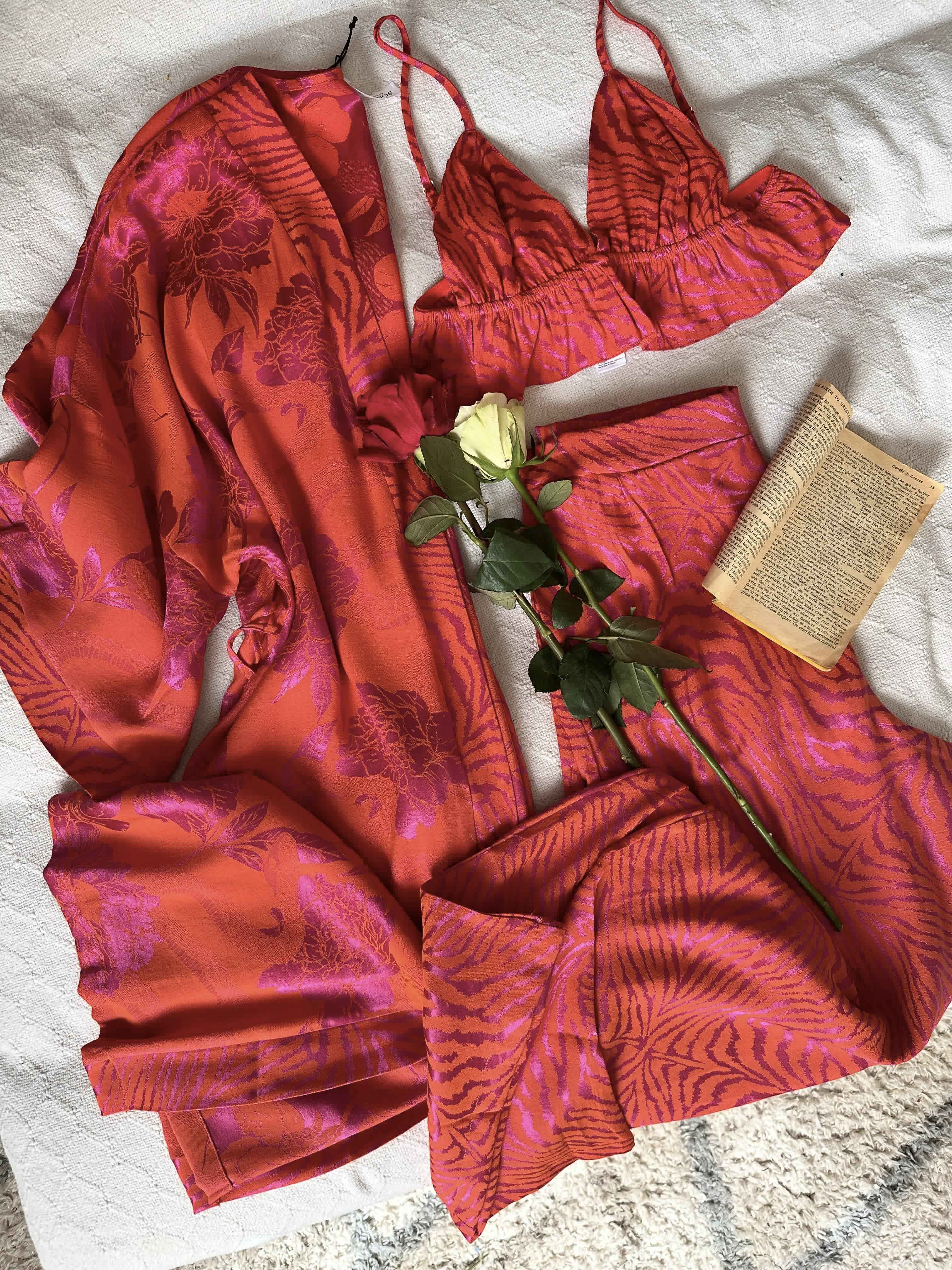 3ocs bonjour orange/rose