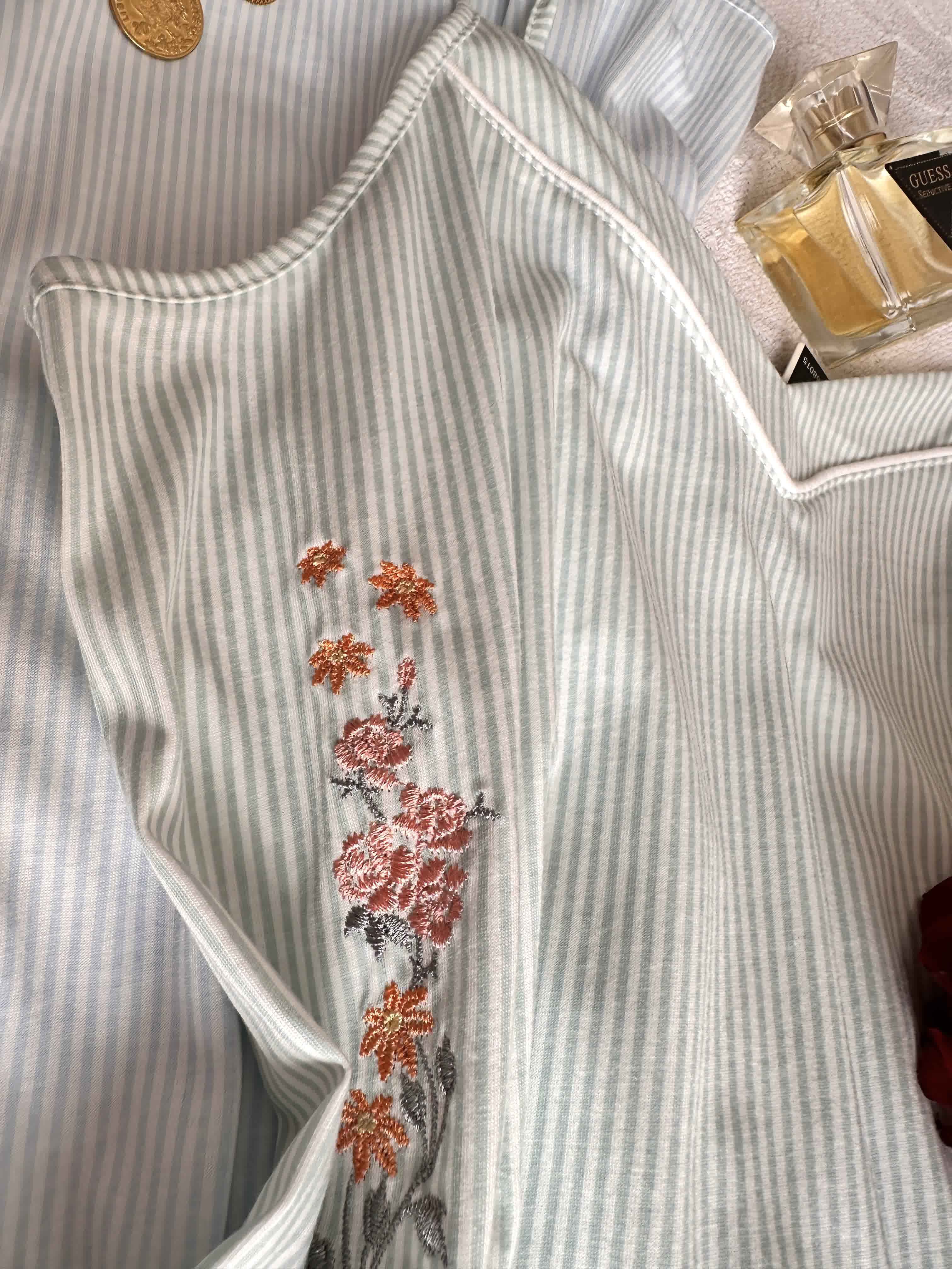 Robe Tress broderie fleurs 