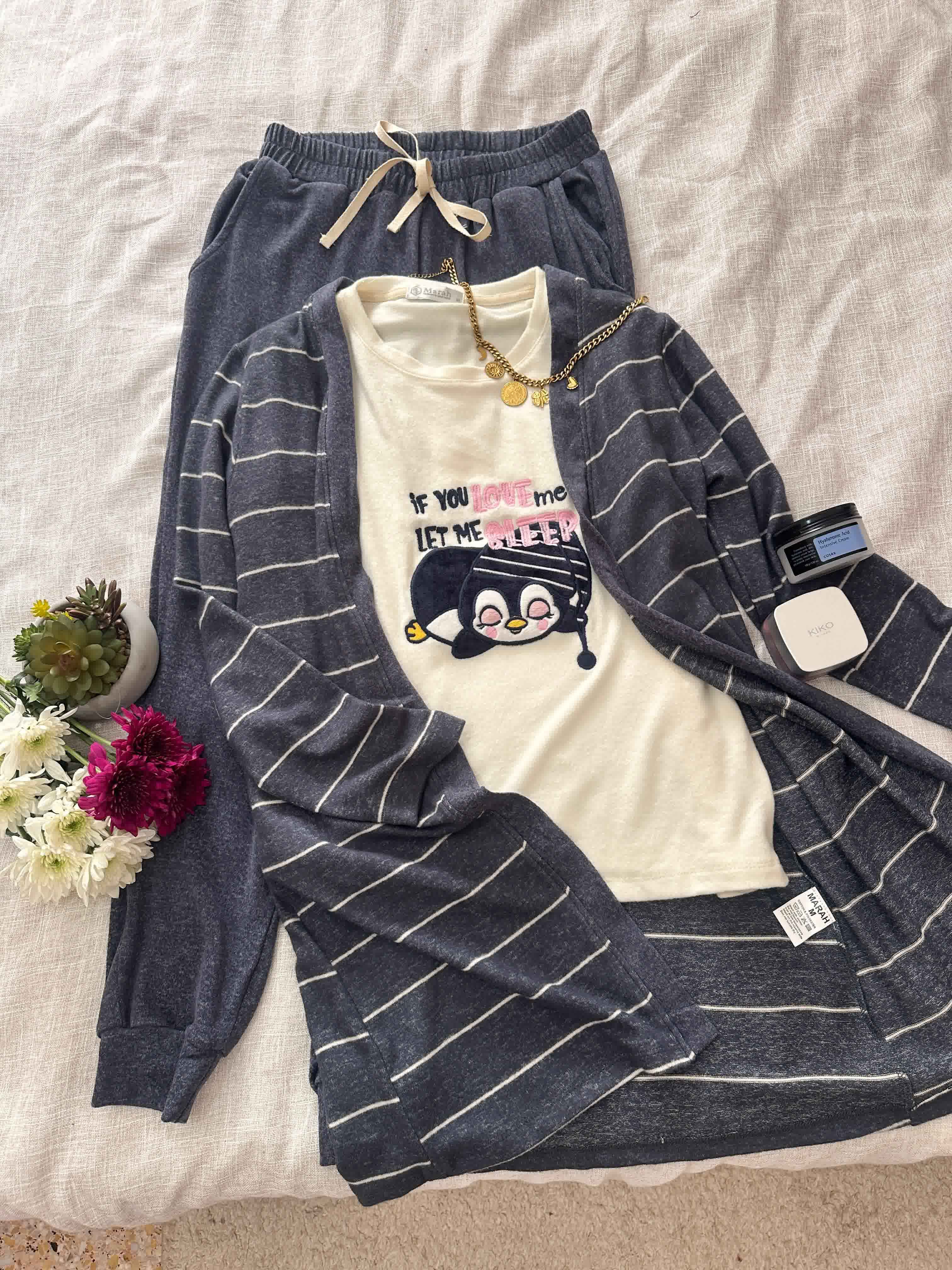 3pcs en laine pingouin 