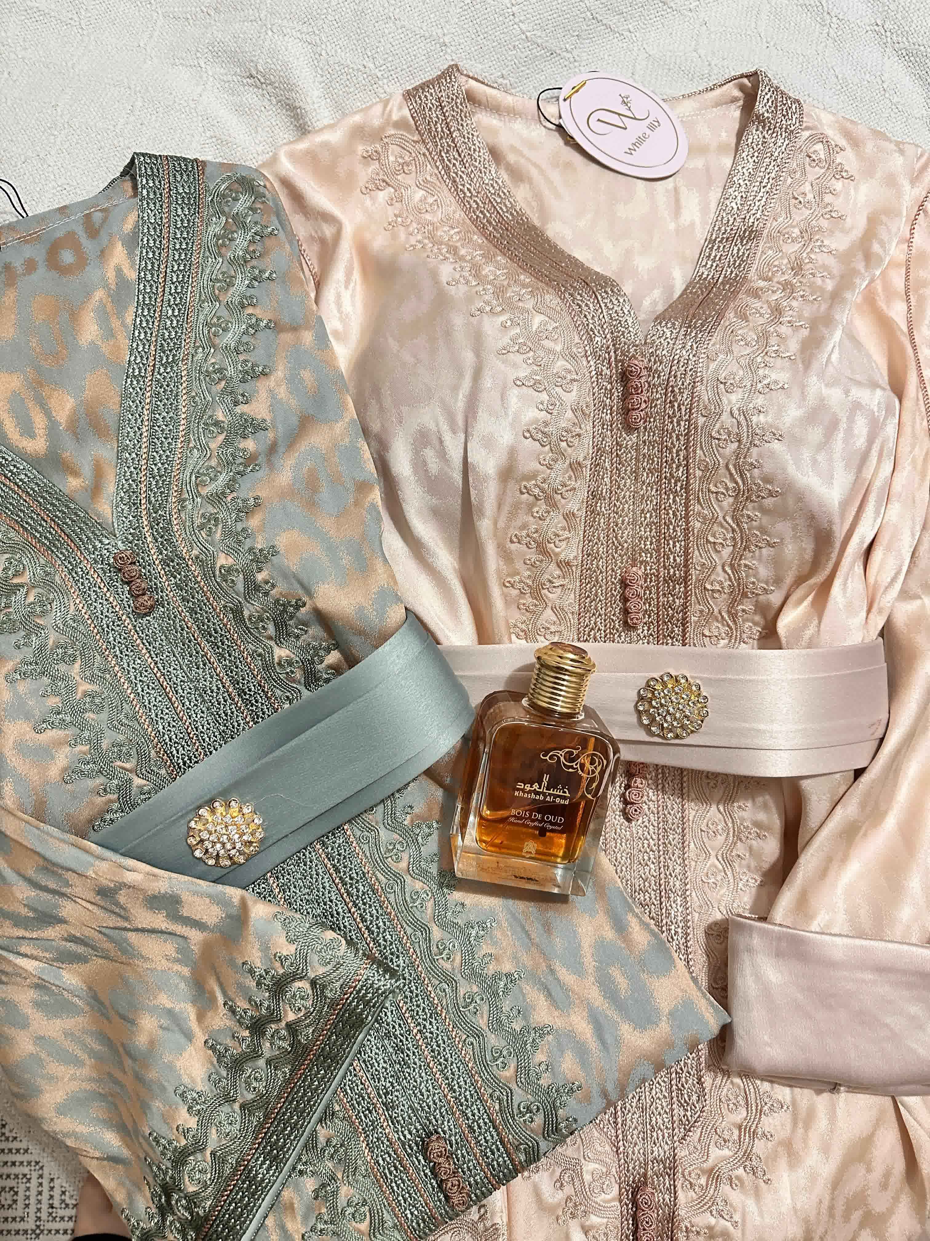 Caftan kemkha galon doublé 