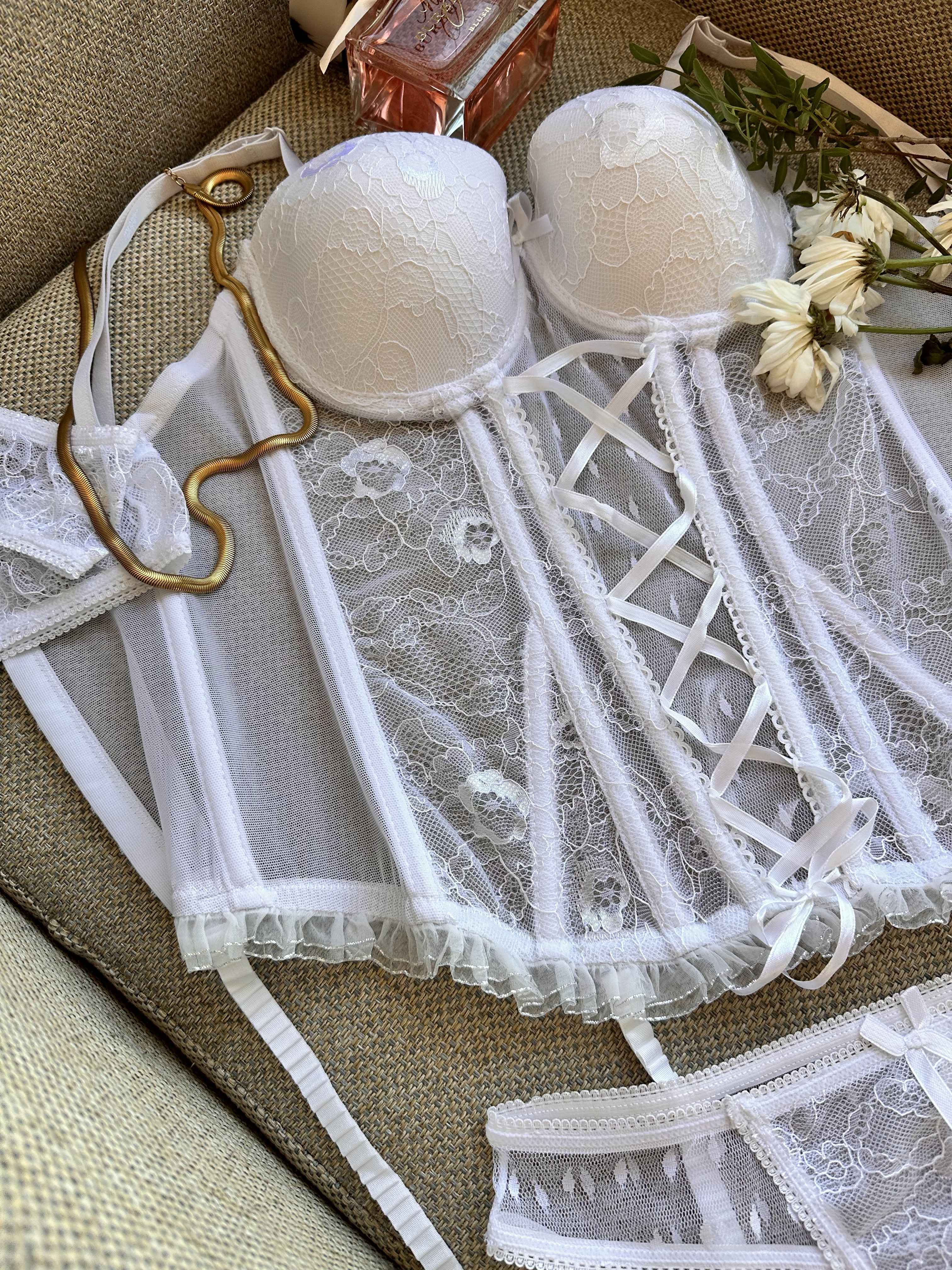 Corset bridal blanc 