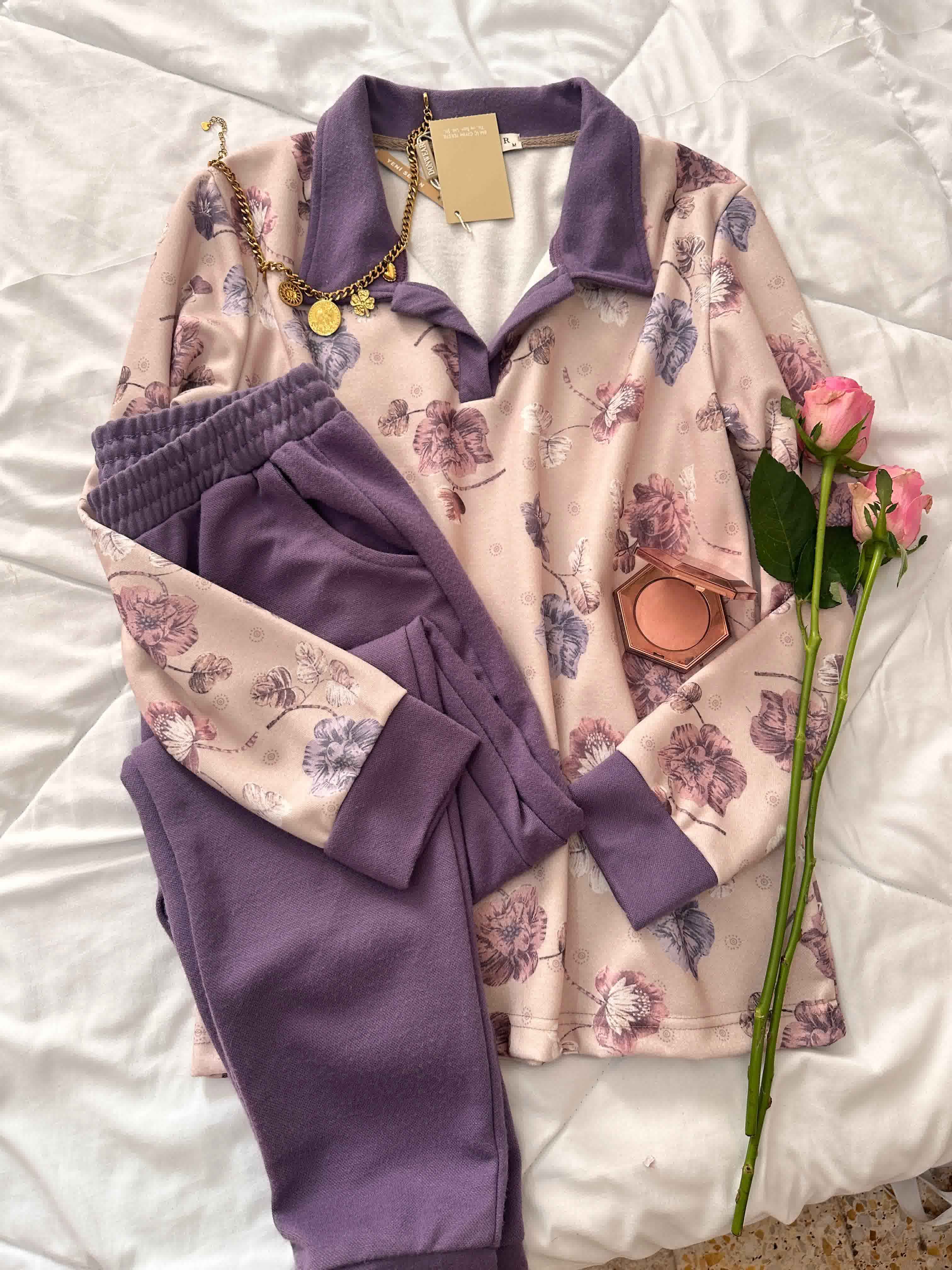 homewear haut fleur 