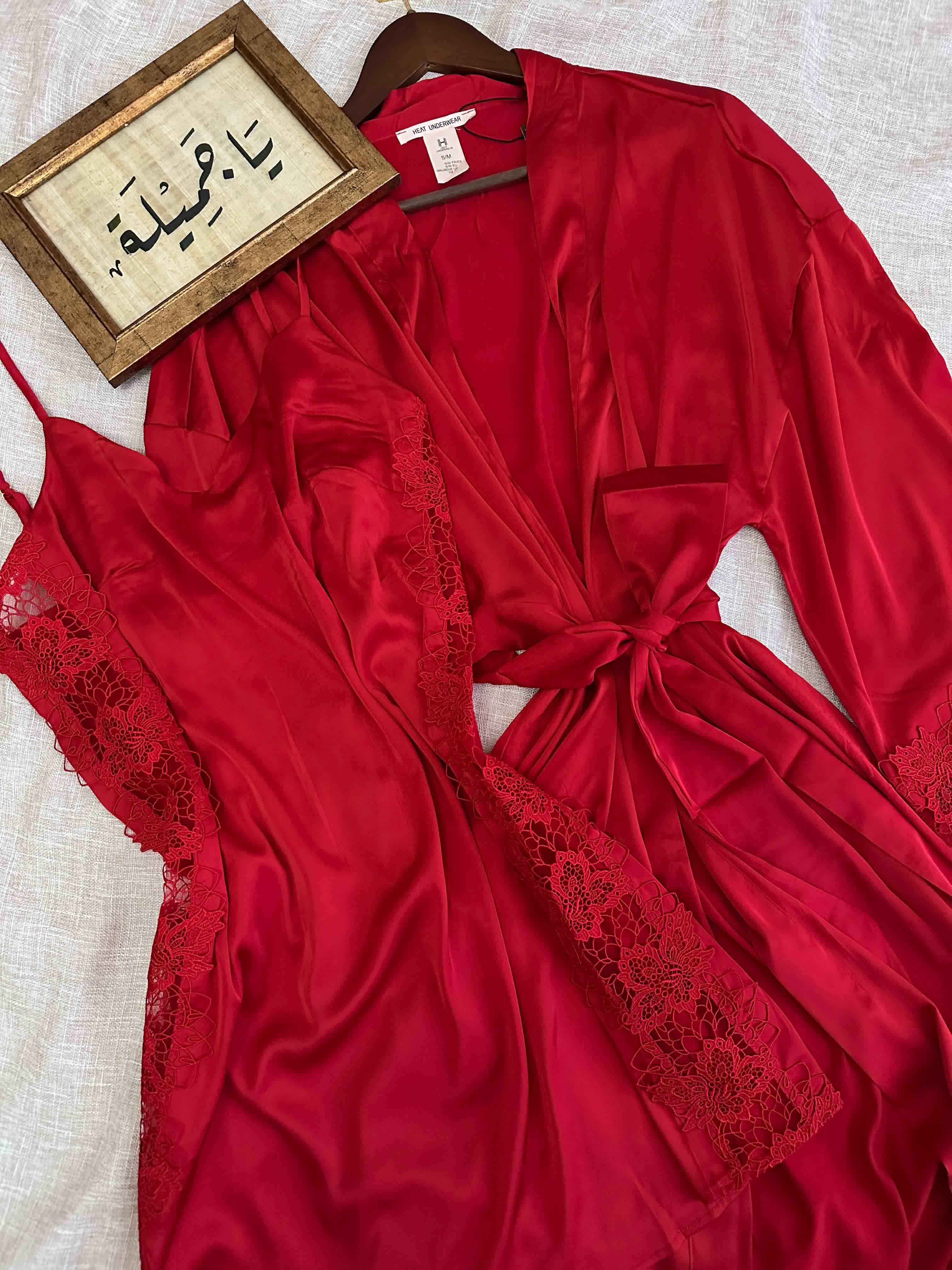 Déshabillé H guipure fleuri 