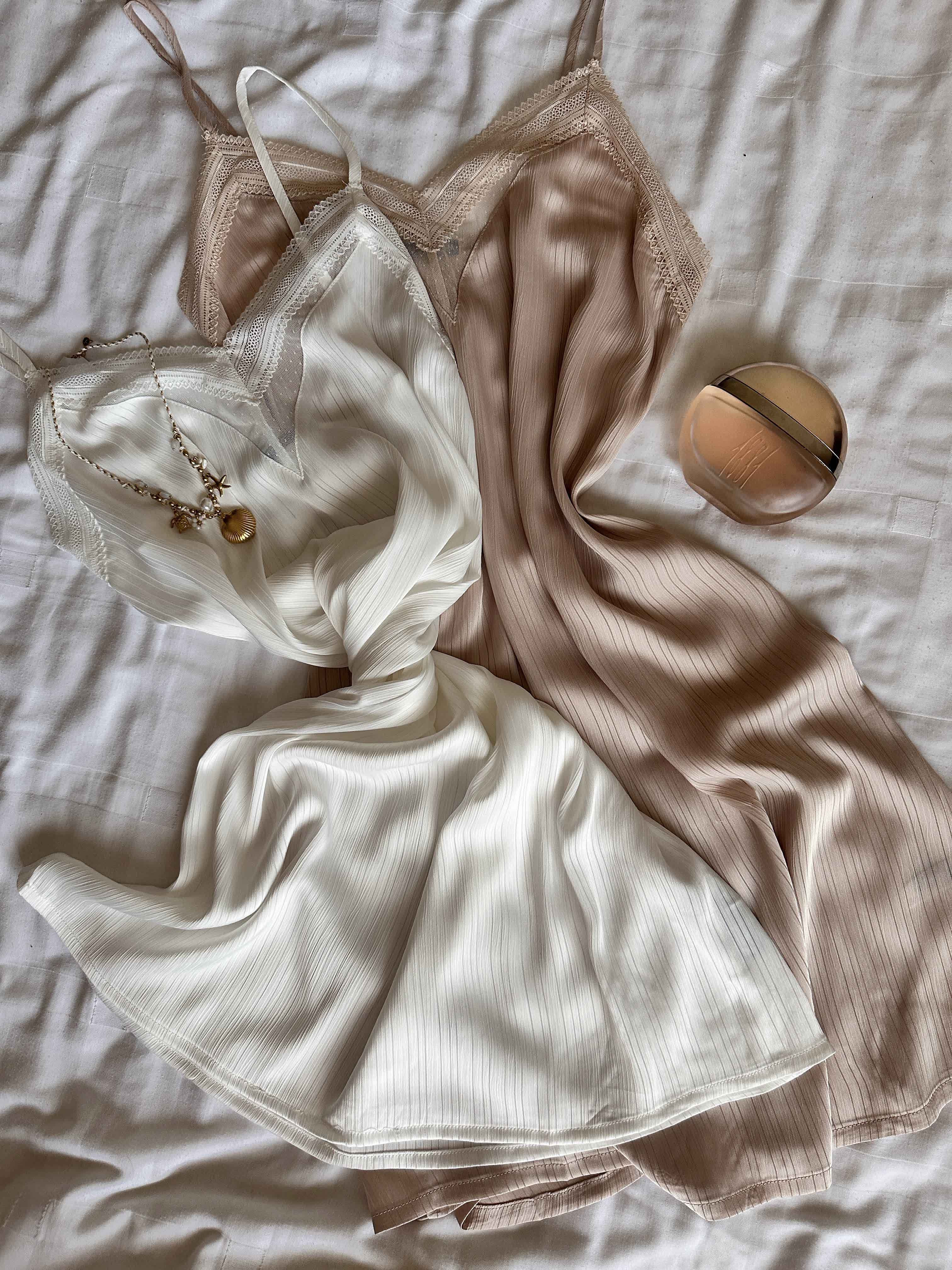 Nuisette tress satin striée 
