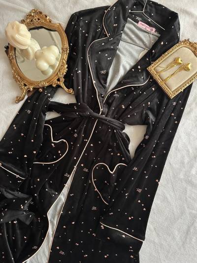Kimono Angel’s velour cœur