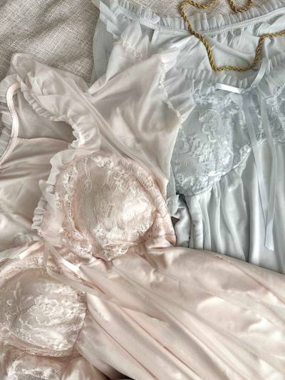 Robe vintage tul/dentelle
