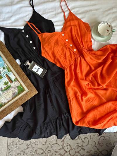 Robe Tiramissu uni bretelle