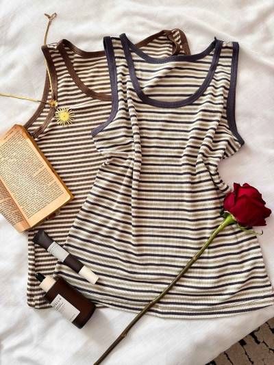 Bustier rayonné bandes fines