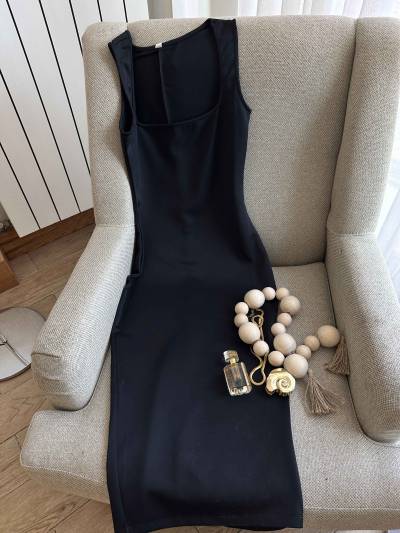robe fig leaf noir