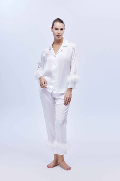pyjama bonjour blanche fourrure