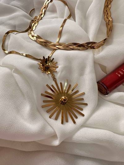 collier soleil d'or