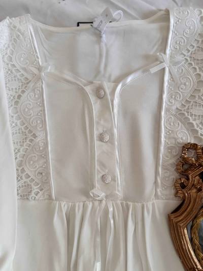 Ensemble 3pcs Bone guippure