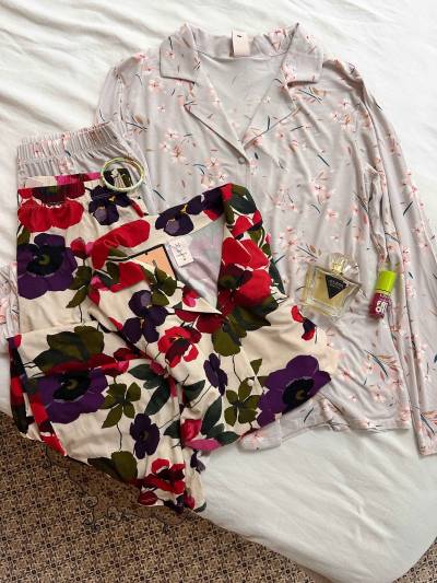 Pyjama H fluide fleuri