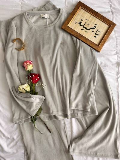 Pyjama velour Penymood Vert/gris