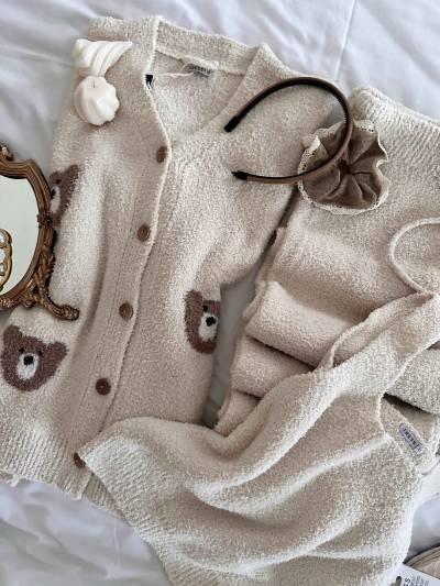 3pcs polaire nounours