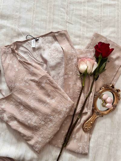 3pcs bonjour beige