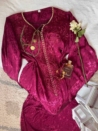 Robe kemkha broderie uni